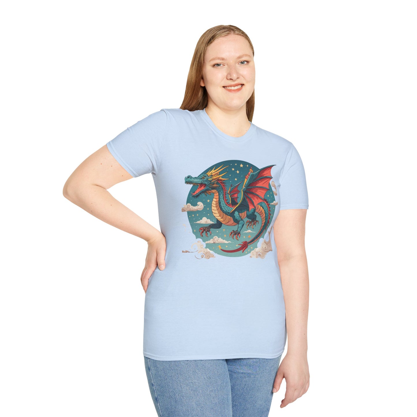 Dragon T Shirt, Dragon Shirt, Shirt with Animals, Animal Shirt