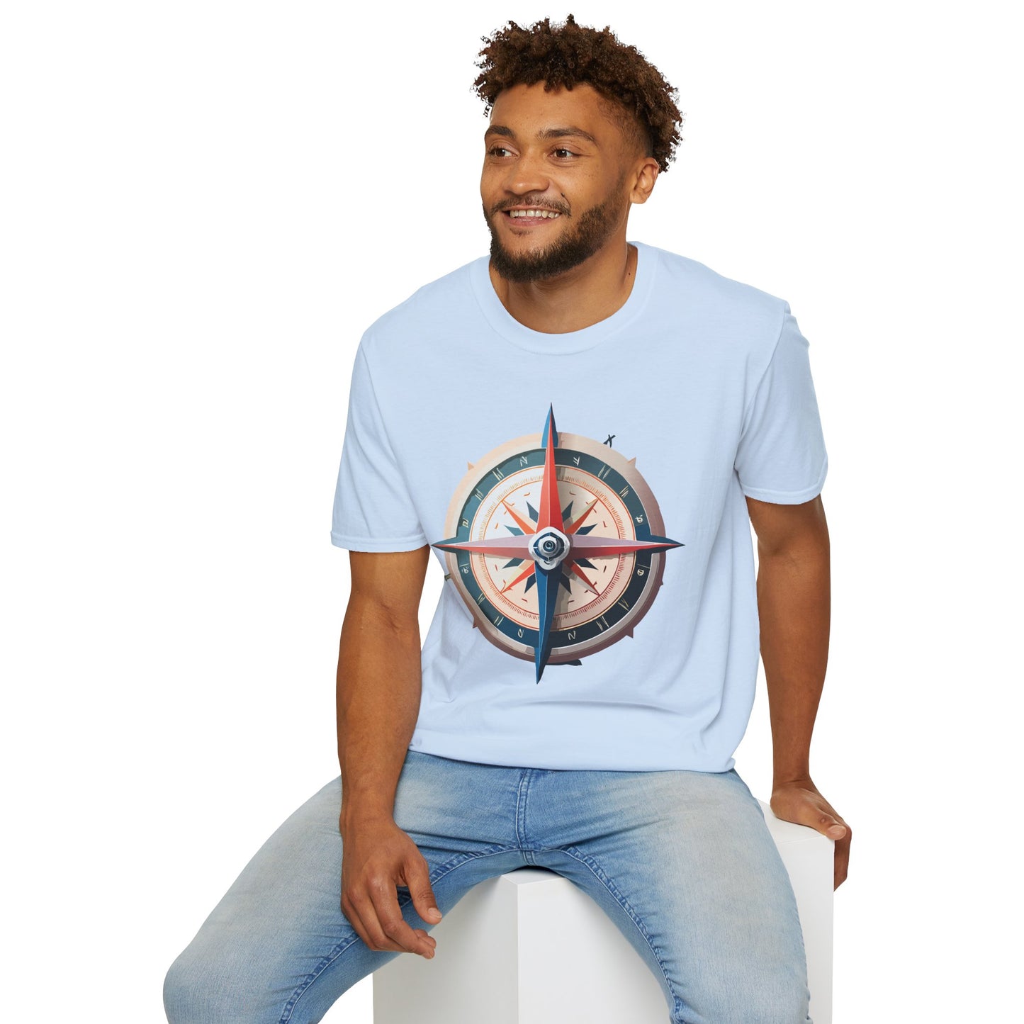 Compass T Shirt, Compass Shirt, Shirt with Compass, Navigator Shirt