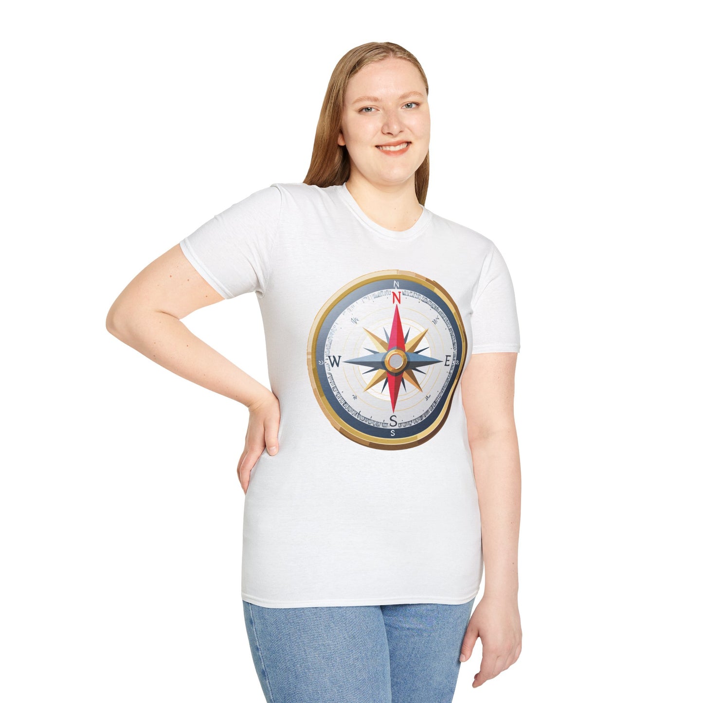 Compass T Shirt, Compass Shirt, Shirt with Compass, Navigator Shirt