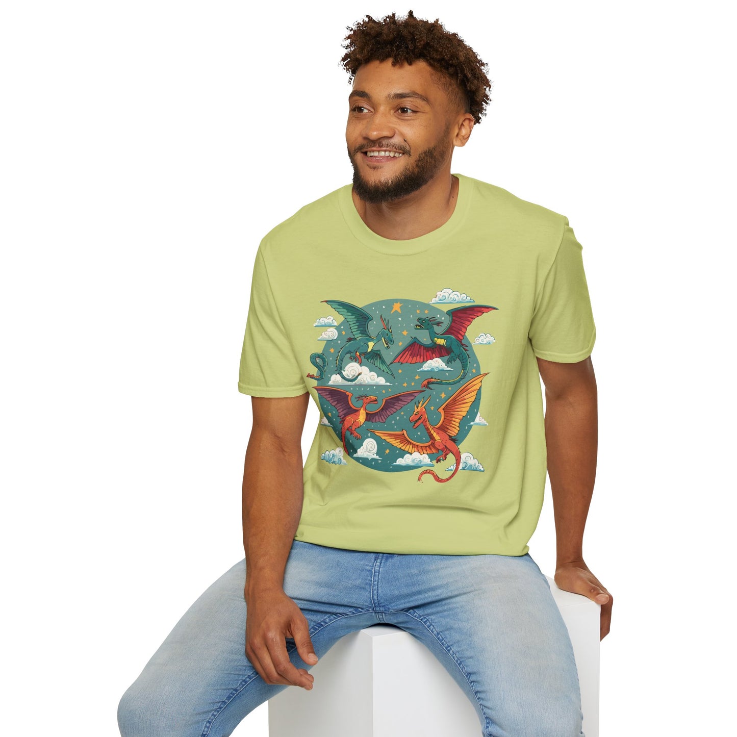 Dragon T Shirt, Dragon Shirt, Shirt with Animals, Animal Shirt