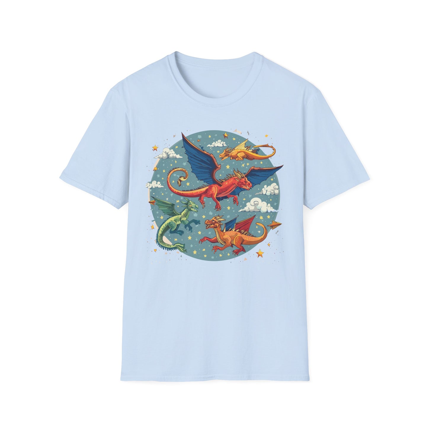 Dragon T Shirt, Dragon Shirt, Shirt with Animals, Animal Shirt