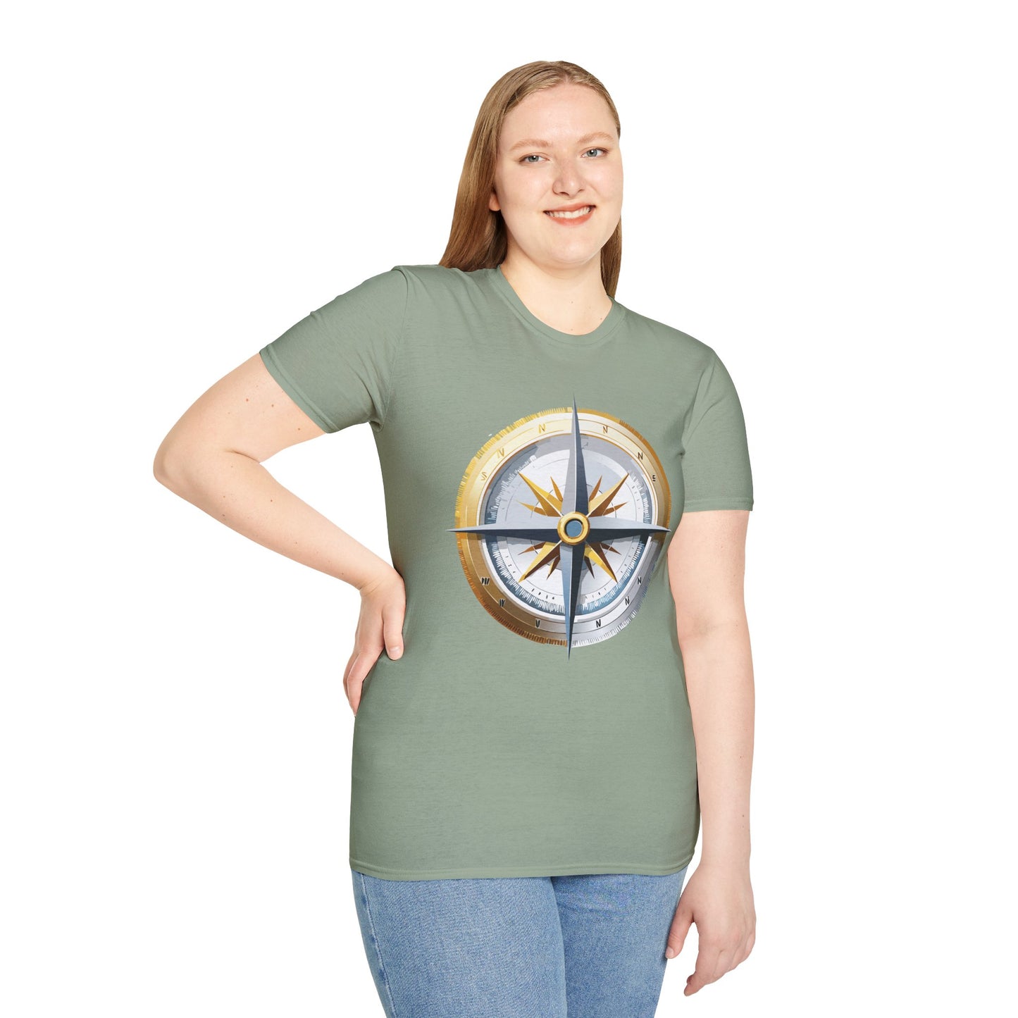 Compass T Shirt, Compass Shirt, Shirt with Compass, Navigator Shirt