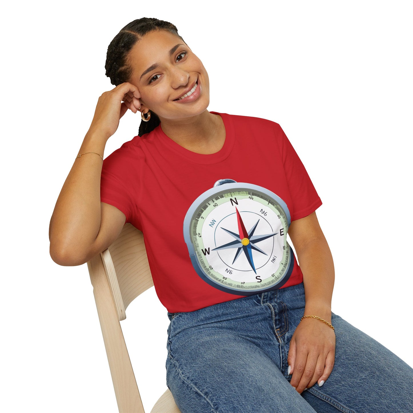 Compass T Shirt, Compass Shirt, Shirt with Compass, Navigator Shirt