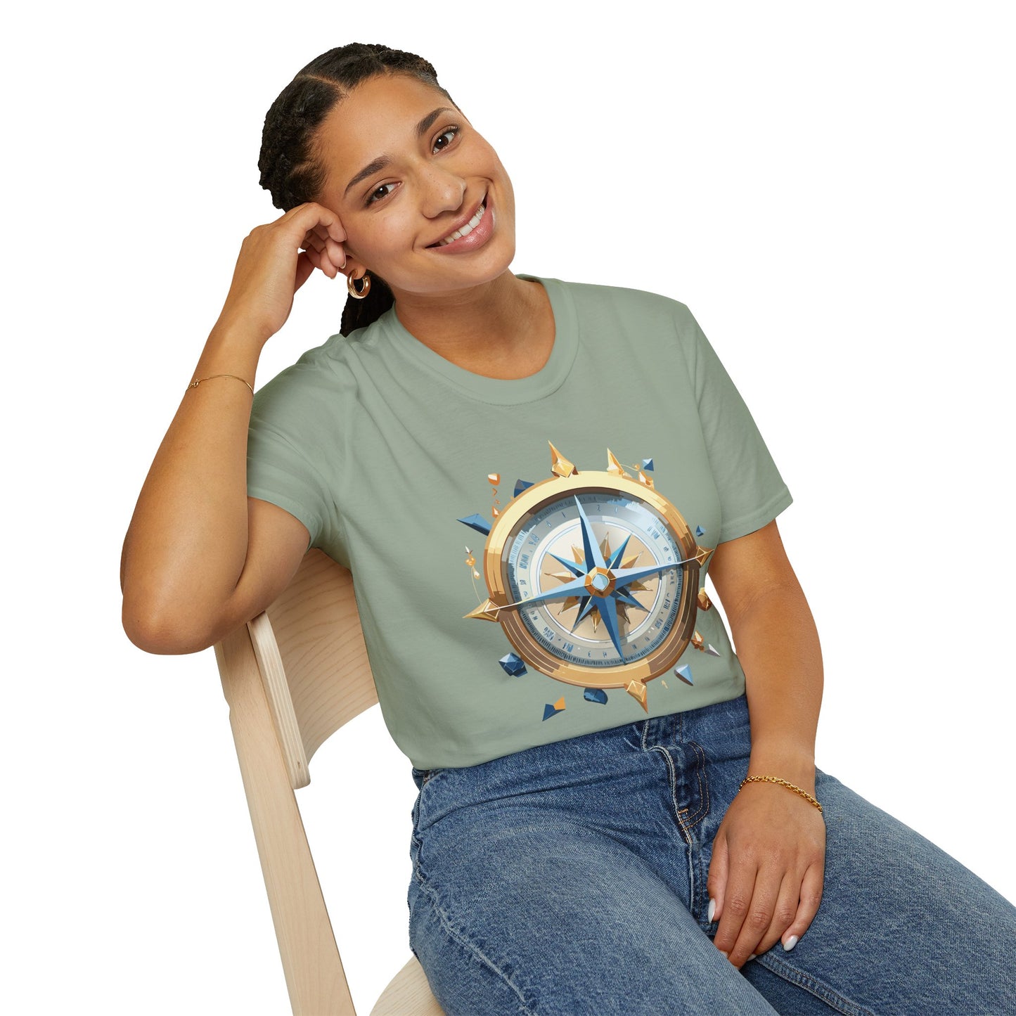 Compass T Shirt, Compass Shirt, Shirt with Compass, Navigator Shirt