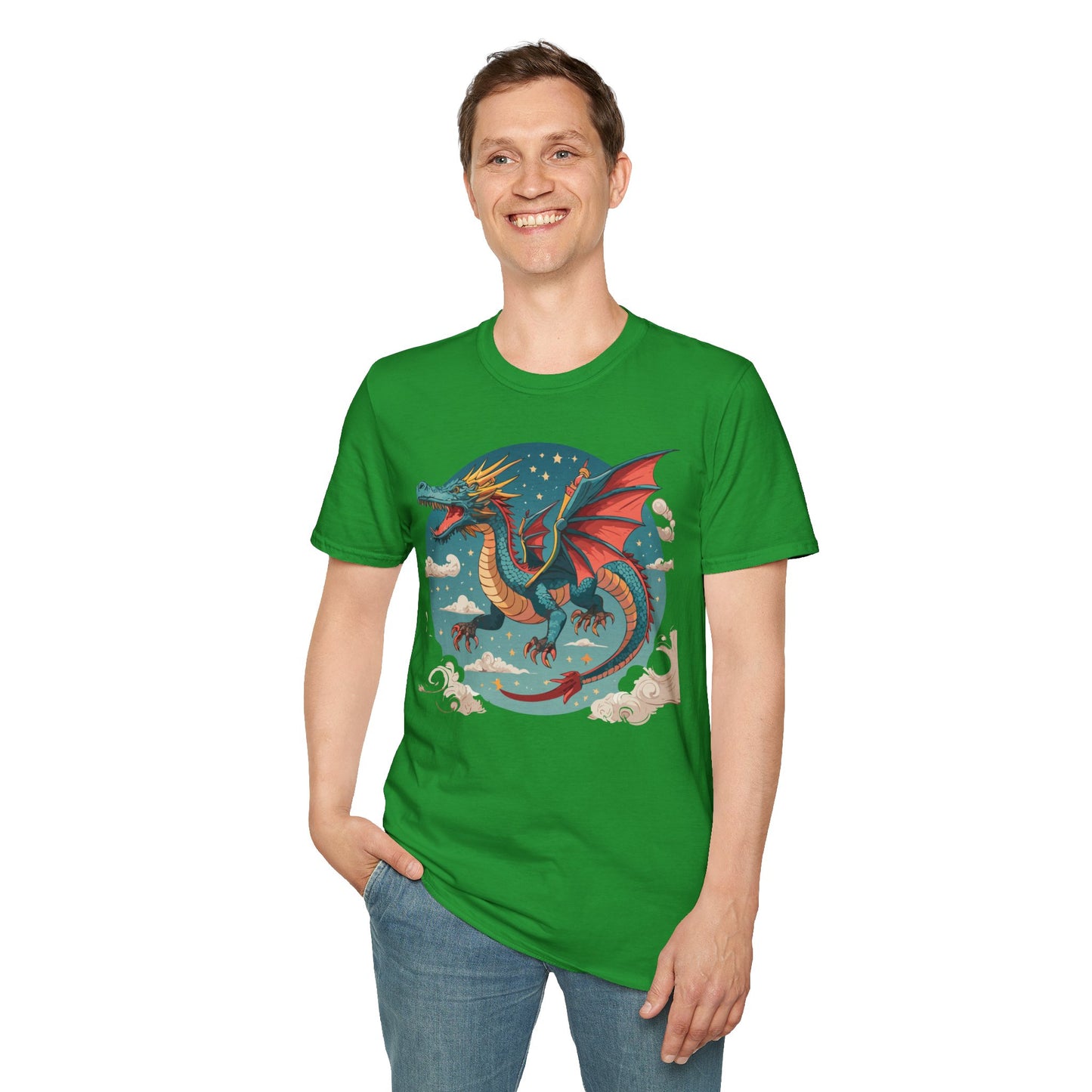 Dragon T Shirt, Dragon Shirt, Shirt with Animals, Animal Shirt