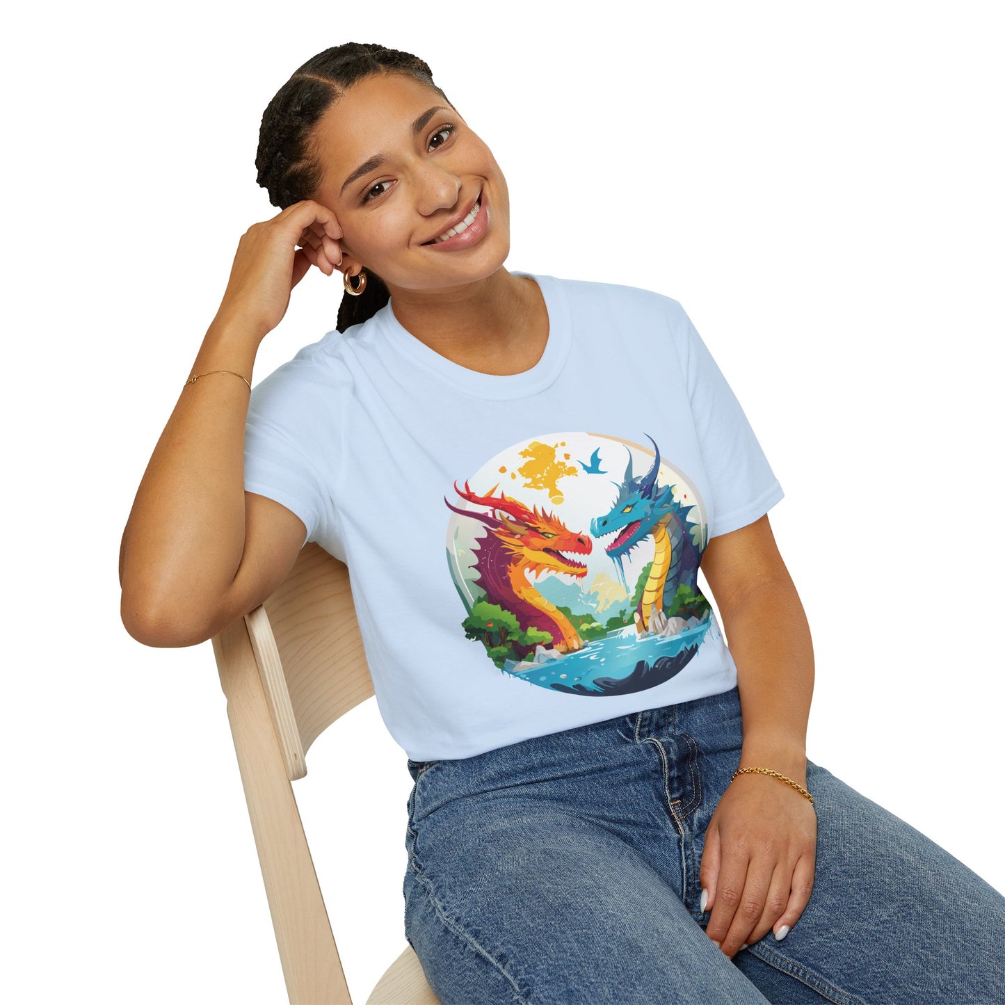 Dragon T Shirt, Dragon Shirt, Shirt with Animals, Animal Shirt