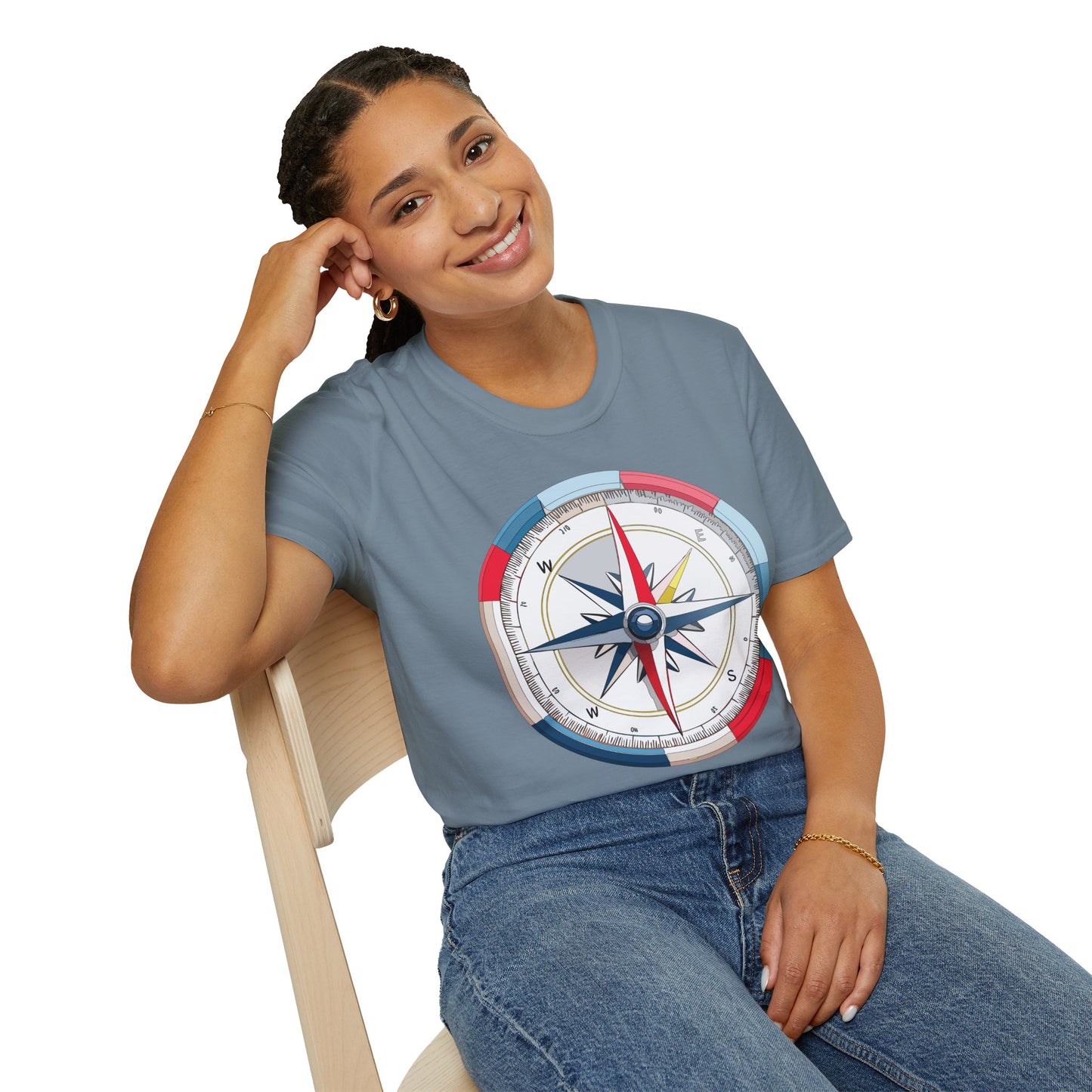 Compass T Shirt, Compass Shirt, Shirt with Compass, Navigator Shirt