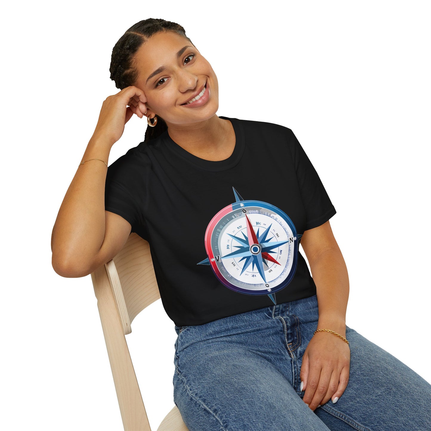 Compass T Shirt, Compass Shirt, Shirt with Compass, Navigator Shirt