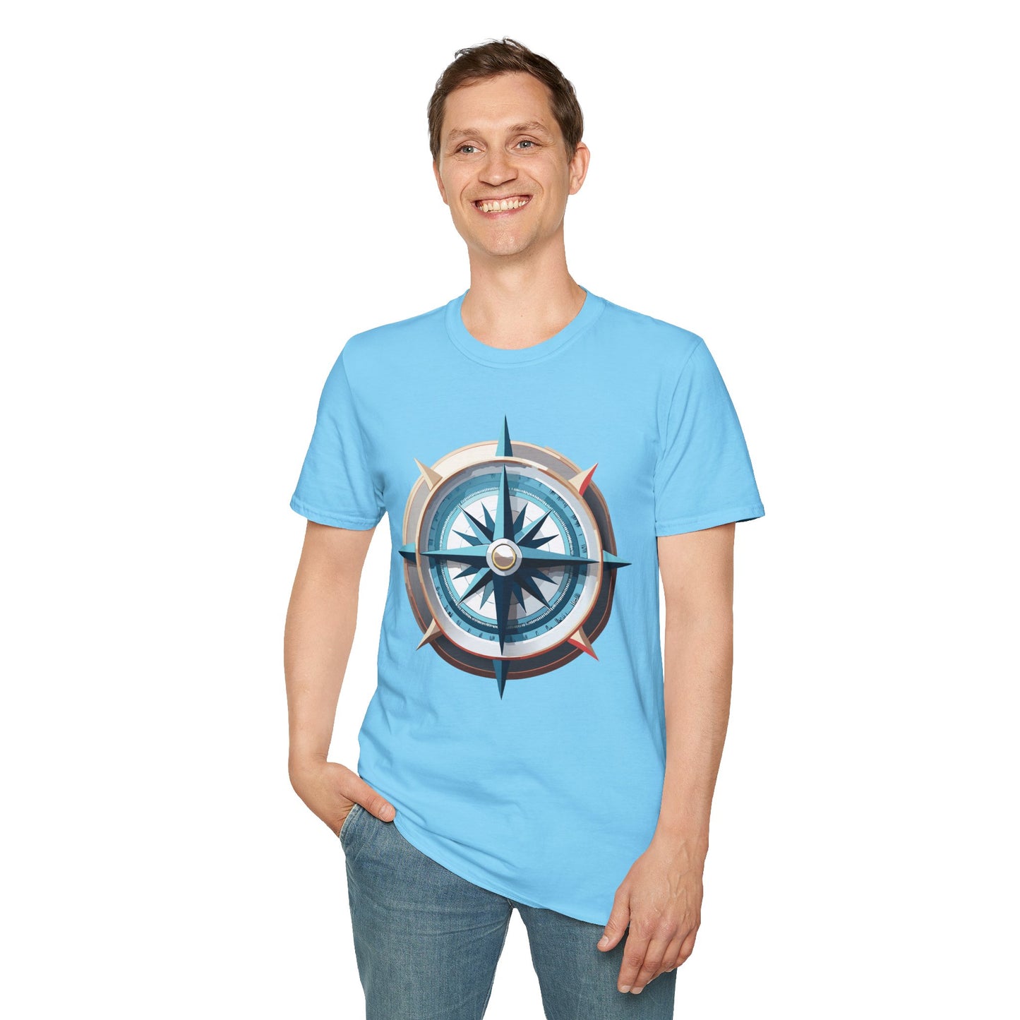 Compass T Shirt, Compass Shirt, Shirt with Compass, Navigator Shirt