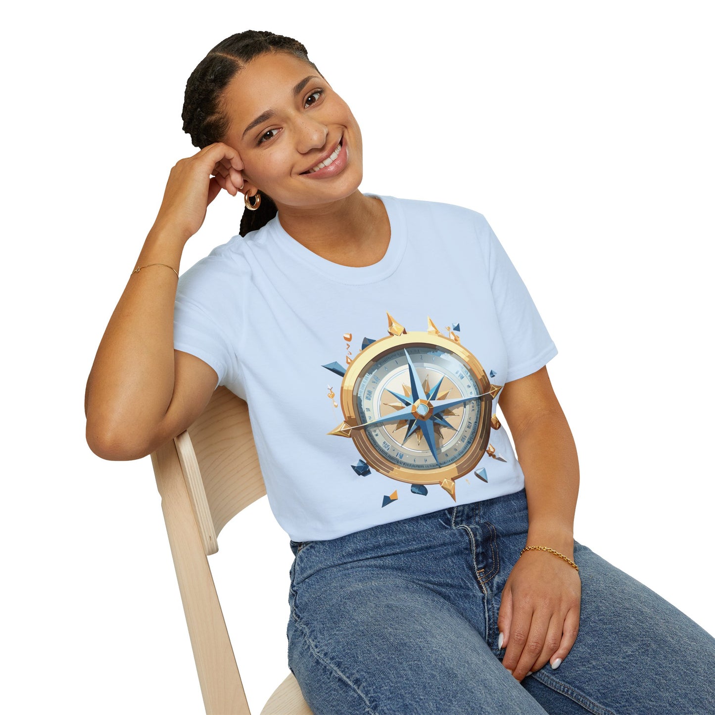 Compass T Shirt, Compass Shirt, Shirt with Compass, Navigator Shirt