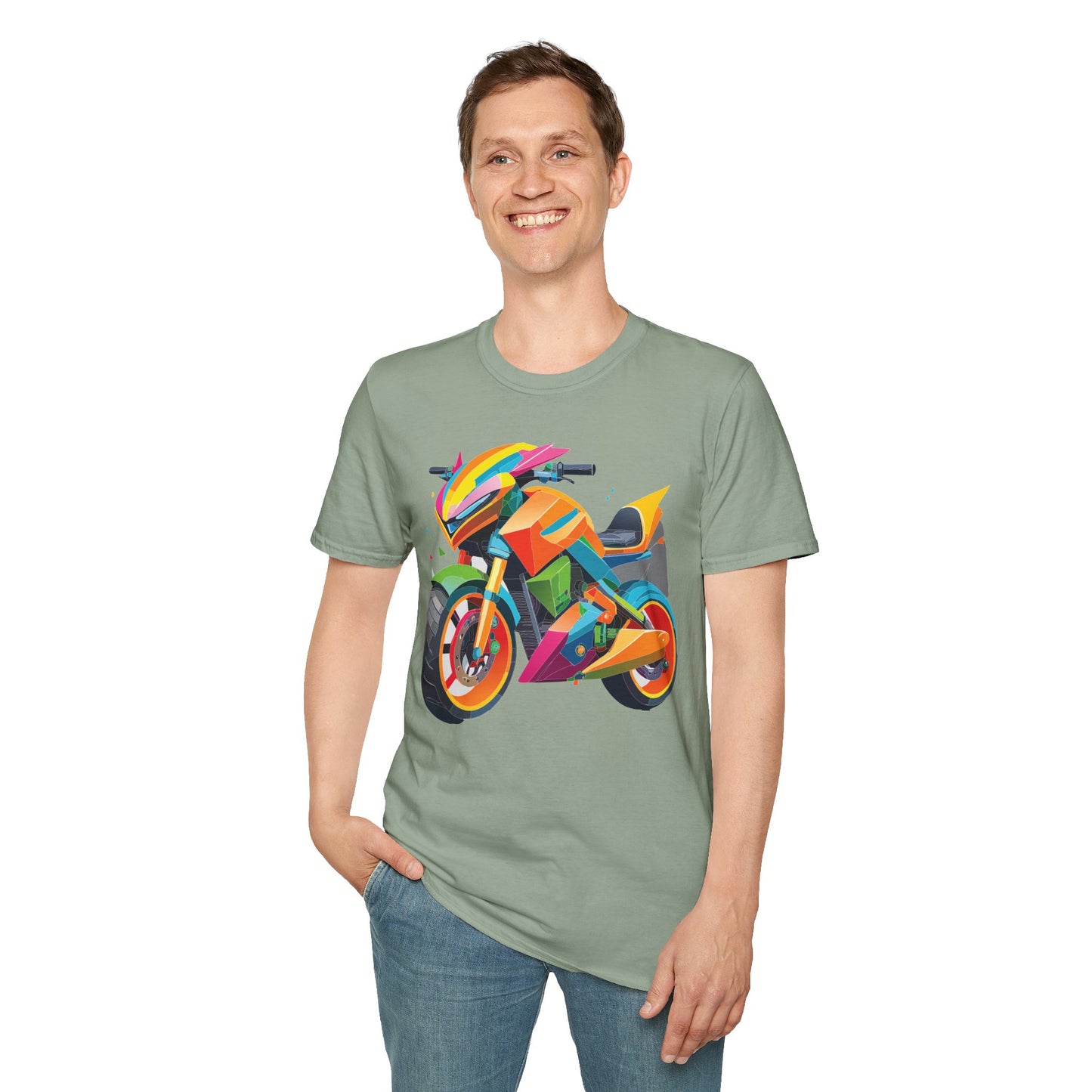 Bike T Shirt, Moto Shirt, Shirt with Motorcycle, MTB T Shirts