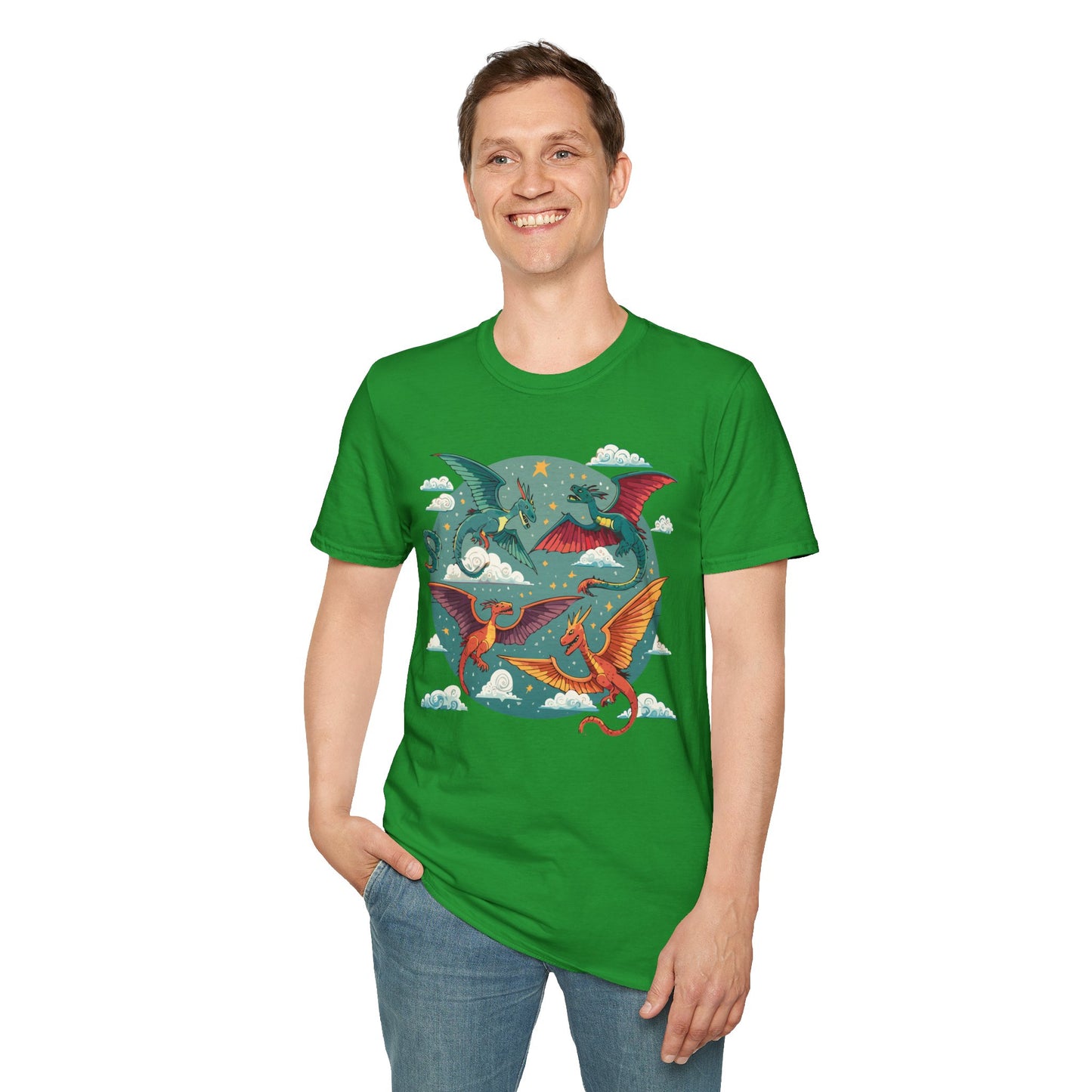 Dragon T Shirt, Dragon Shirt, Shirt with Animals, Animal Shirt