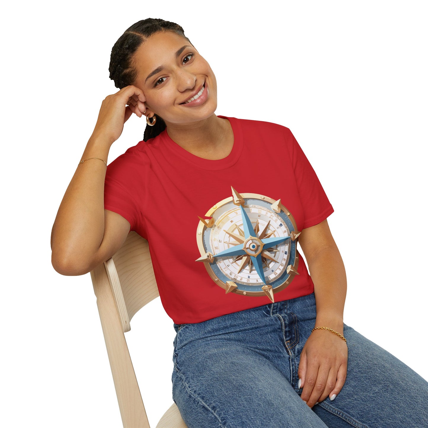 Compass T Shirt, Compass Shirt, Shirt with Compass, Navigator Shirt