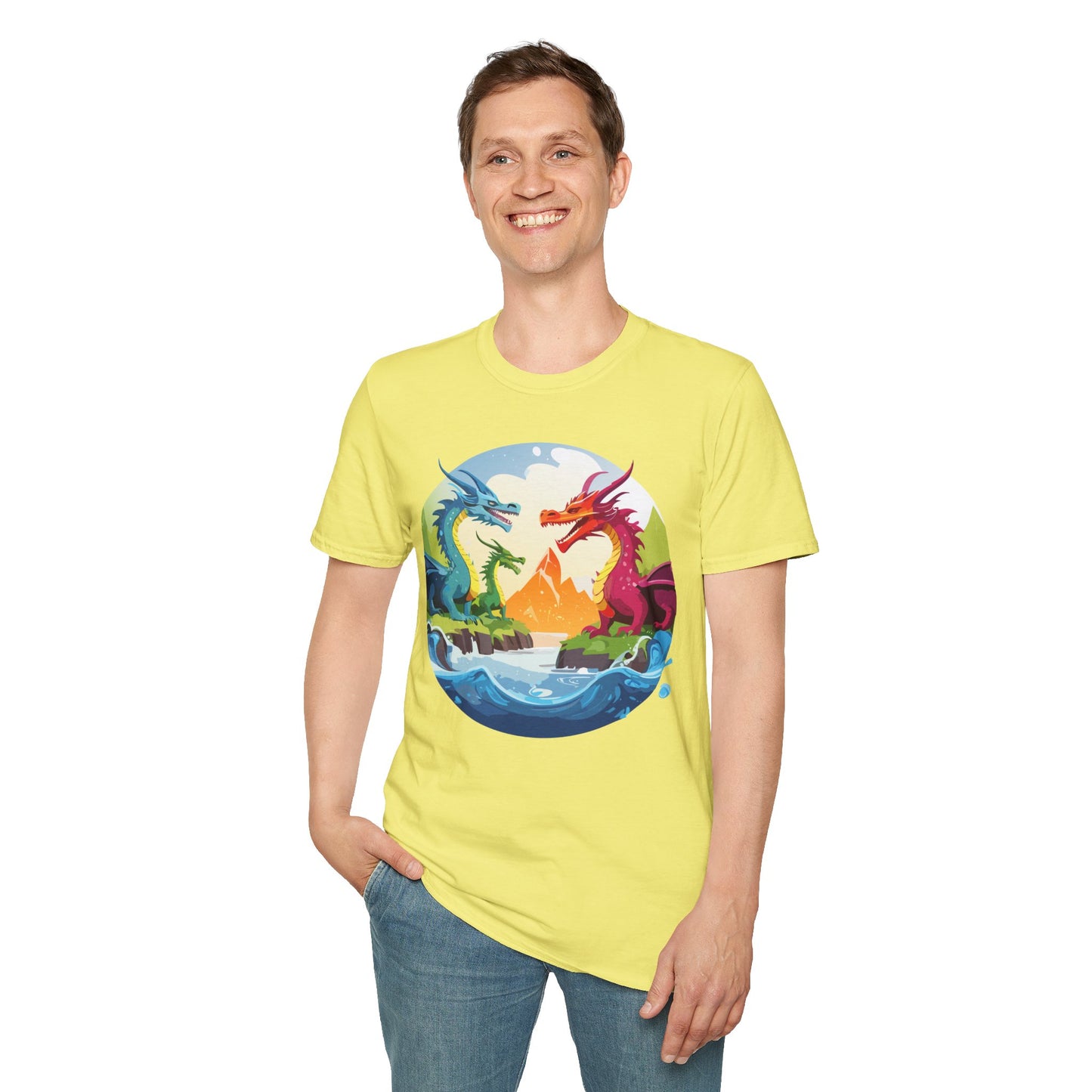 Dragon T Shirt, Dragon Shirt, Shirt with Animals, Animal Shirt