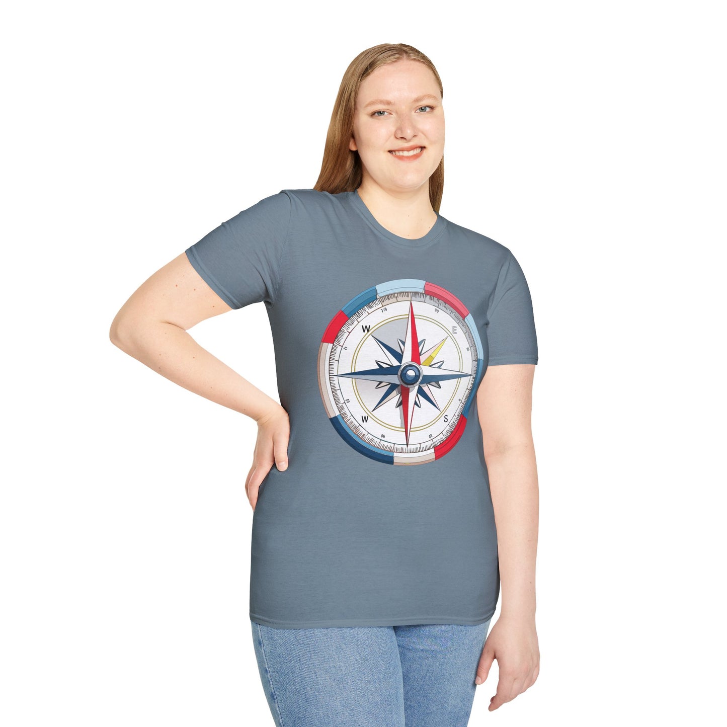 Compass T Shirt, Compass Shirt, Shirt with Compass, Navigator Shirt