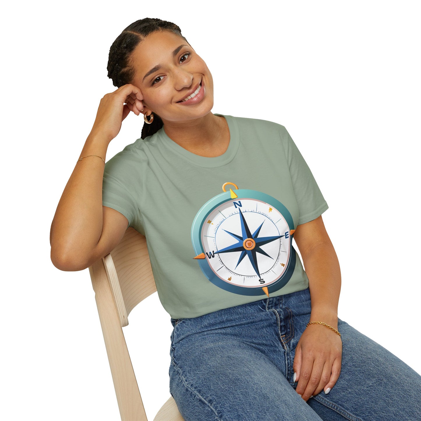 Compass T Shirt, Compass Shirt, Shirt with Compass, Navigator Shirt