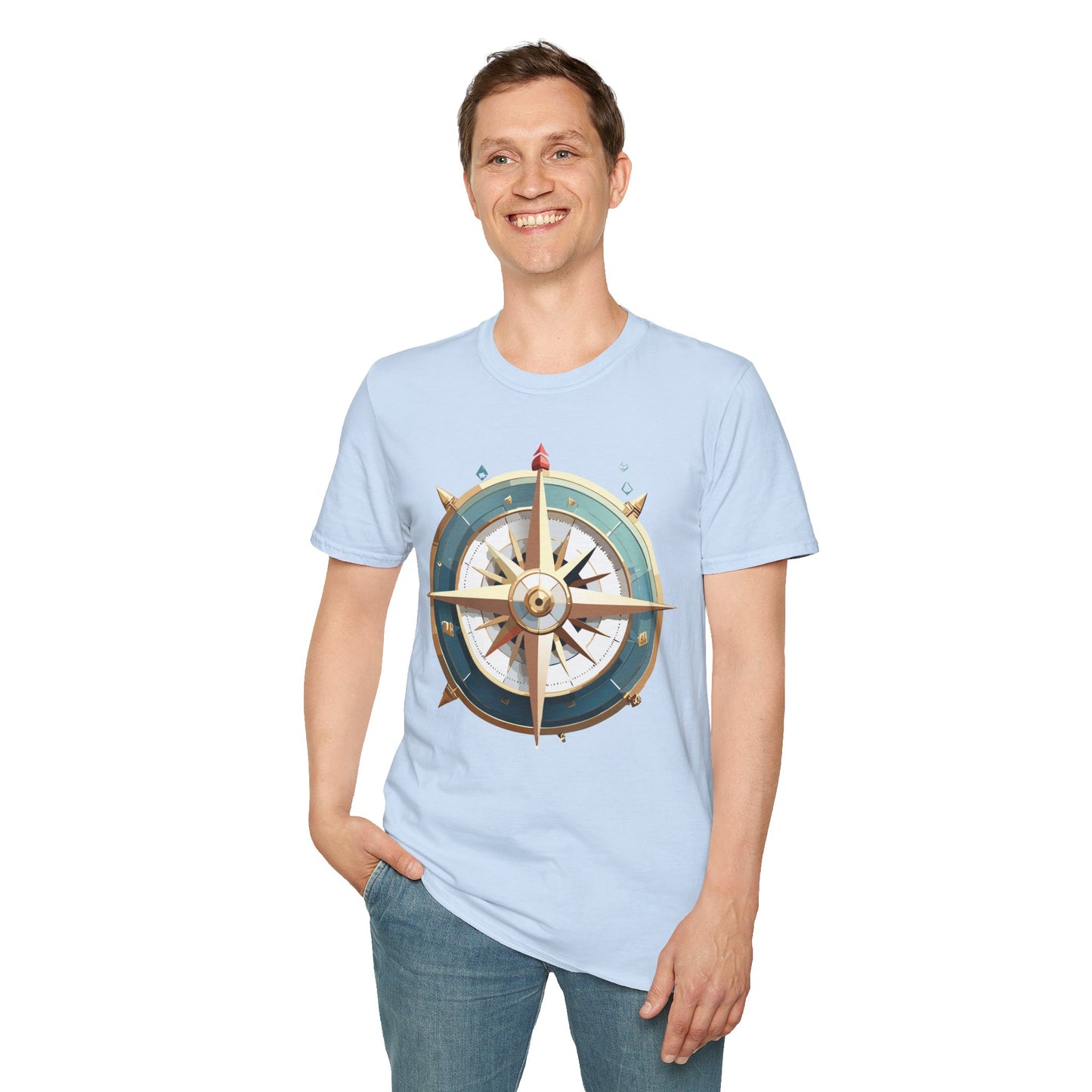 Compass T Shirt, Compass Shirt, Shirt with Compass, Navigator Shirt