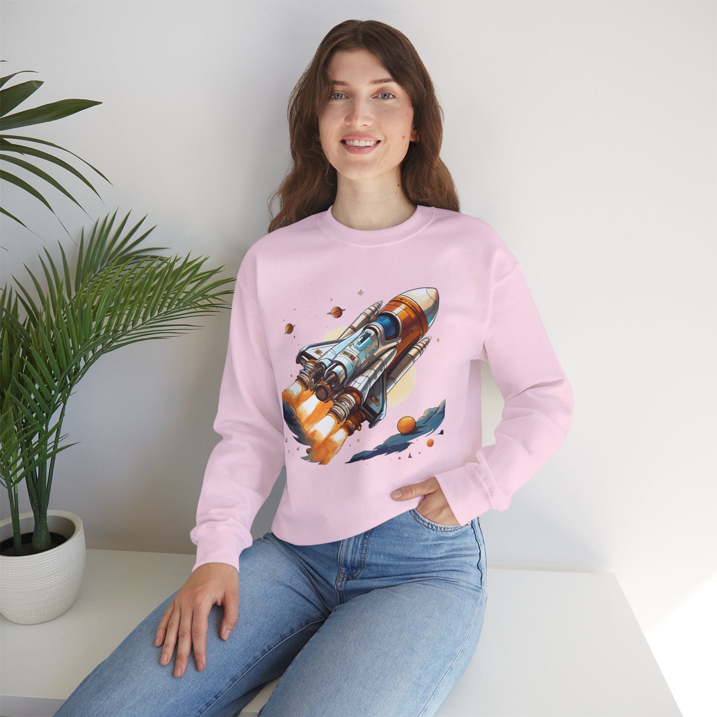 Space Shuttle Sweatshirt, Cosmic Sweatshirt, Astronaut Sweatshirt, Space Cosmic Sweatshirt