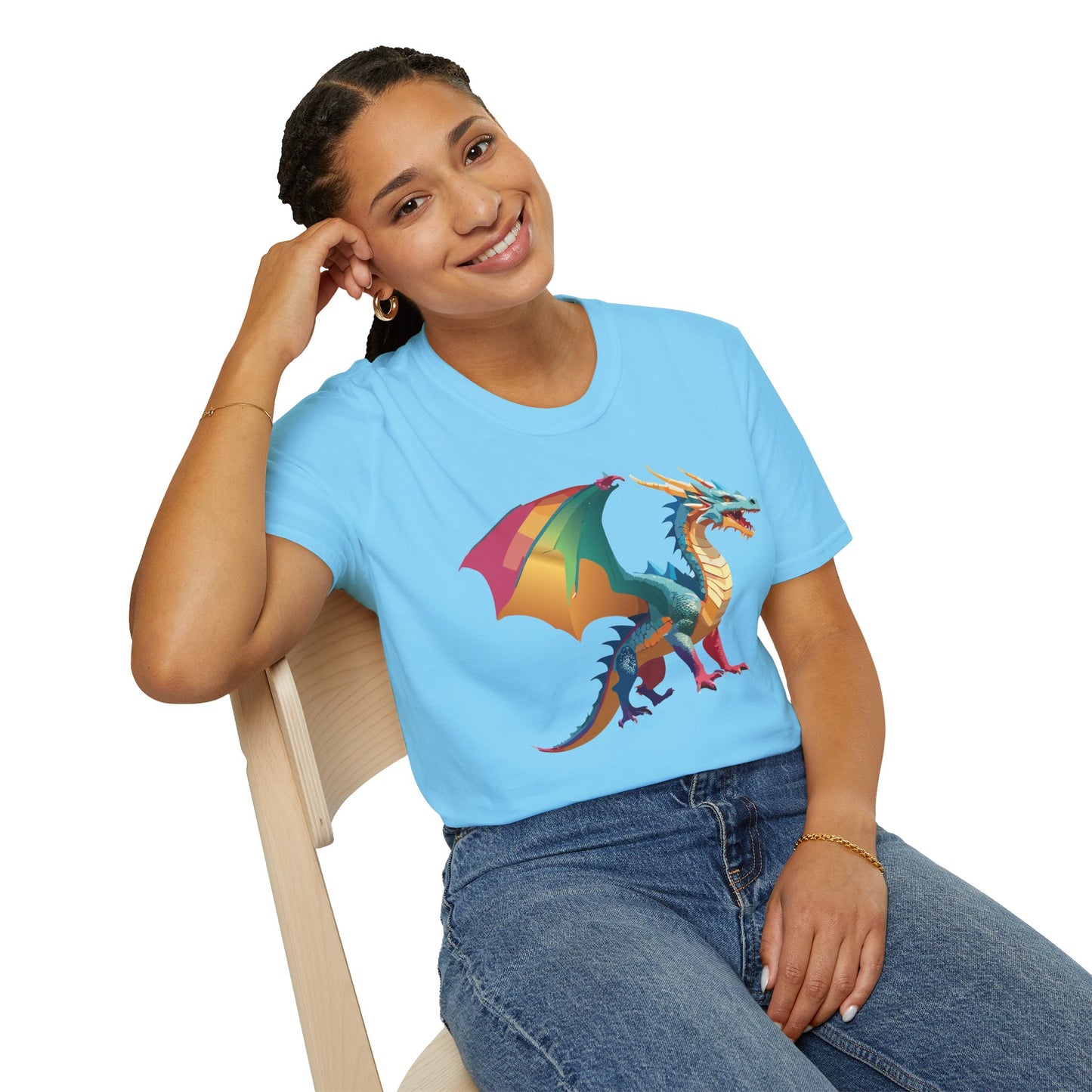 Dragon T Shirt, Dragon Shirt, Shirt with Animals, Animal Shirt