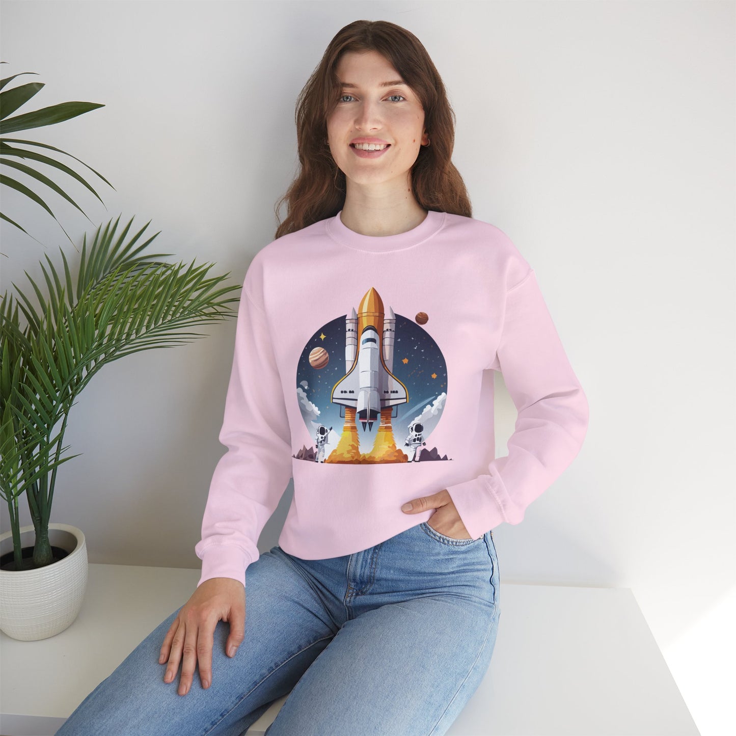 Space Shuttle Sweatshirt, Cosmic Sweatshirt, Astronaut Sweatshirt, Space Cosmic Sweatshirt