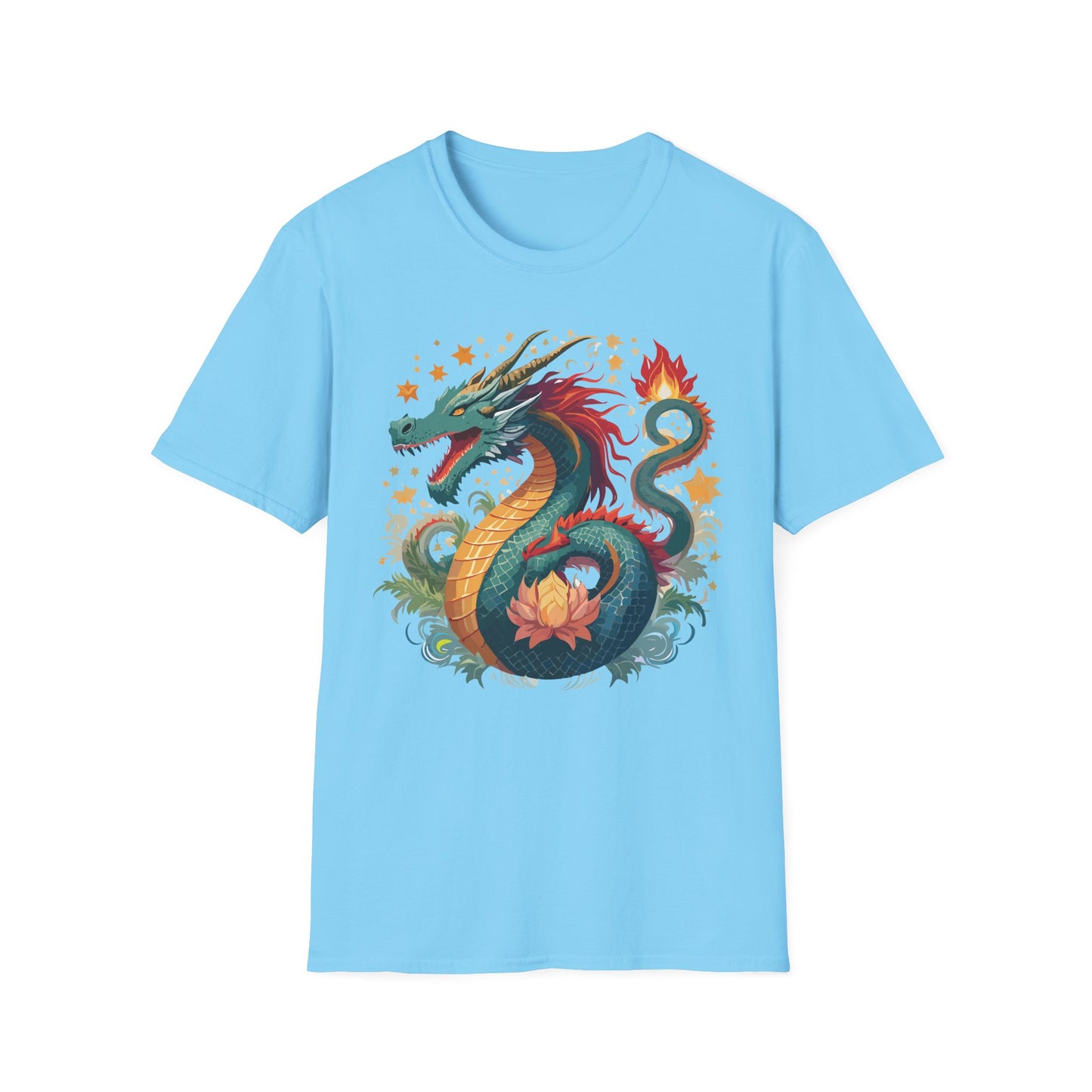 Dragon T Shirt, Dragon Shirt, Shirt with Animals, Animal Shirt