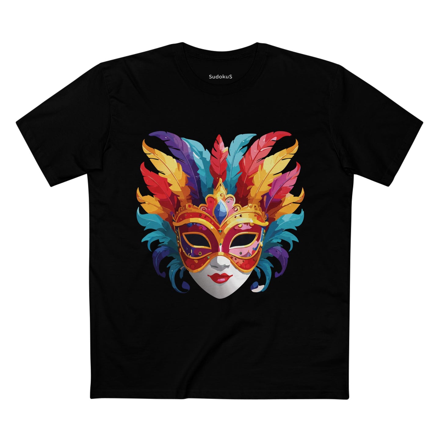 Mask Shirt, Shirt with Face - SudokuS