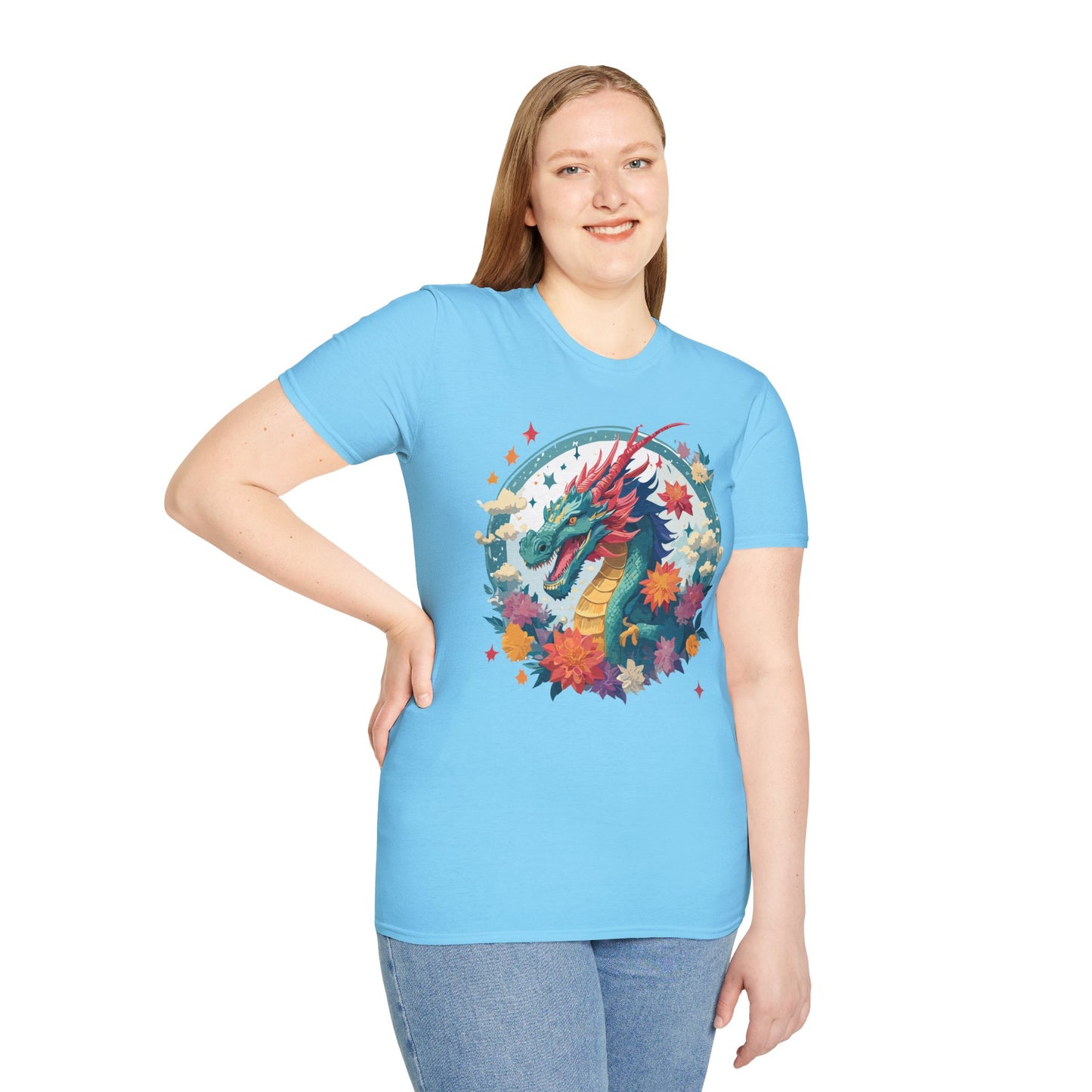 Dragon T Shirt, Dragon Shirt, Shirt with Animals, Animal Shirt