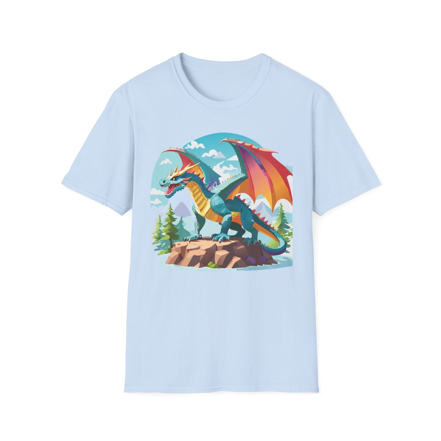 Dragon T Shirt, Dragon Shirt, Shirt with Animals, Animal Shirt