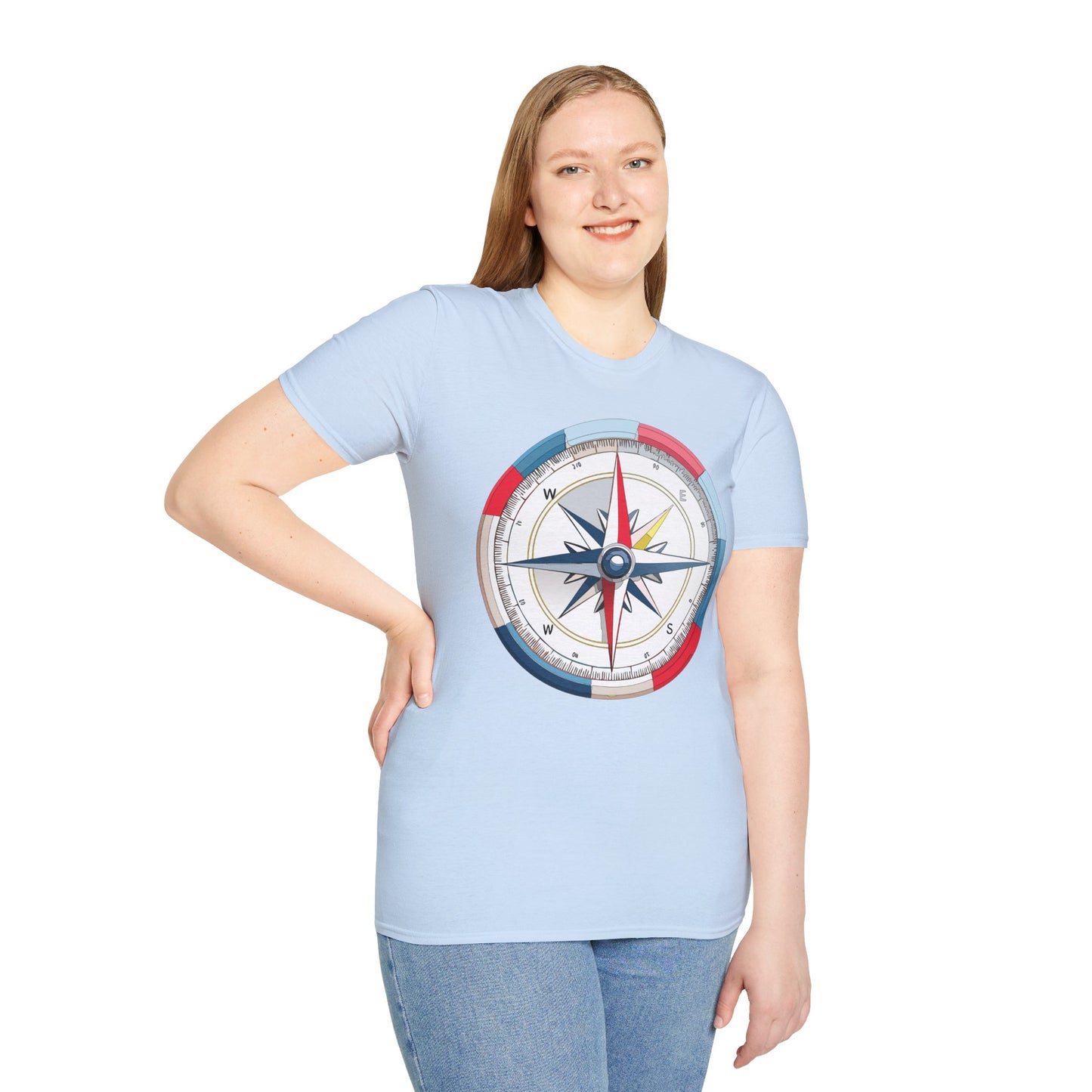 Compass T Shirt, Compass Shirt, Shirt with Compass, Navigator Shirt
