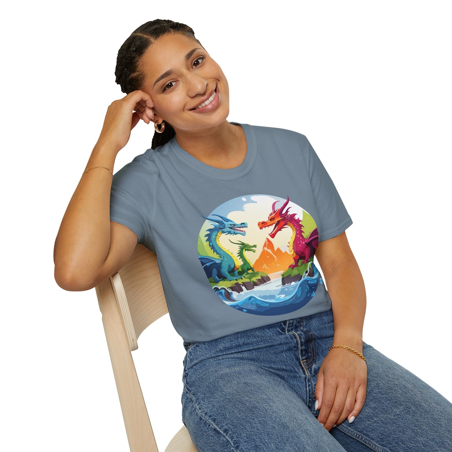 Dragon T Shirt, Dragon Shirt, Shirt with Animals, Animal Shirt