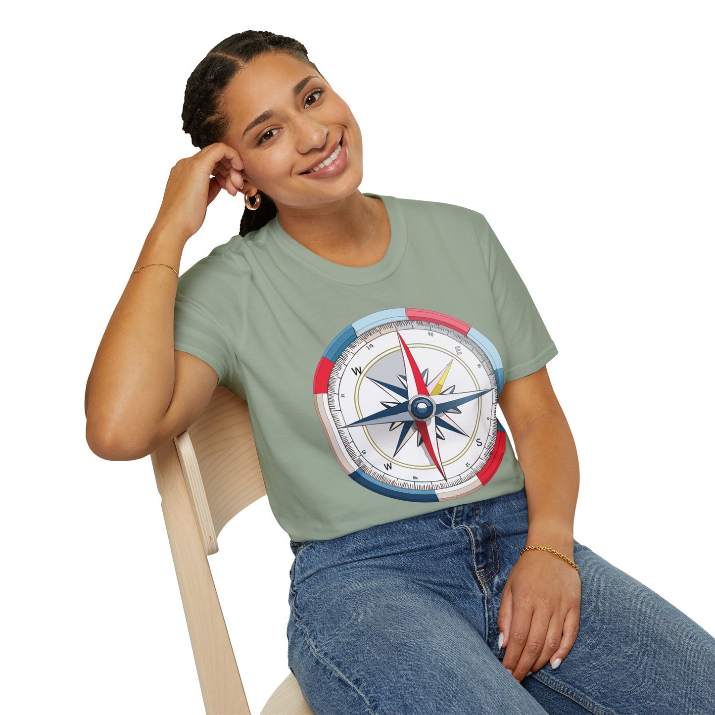 Compass T Shirt, Compass Shirt, Shirt with Compass, Navigator Shirt