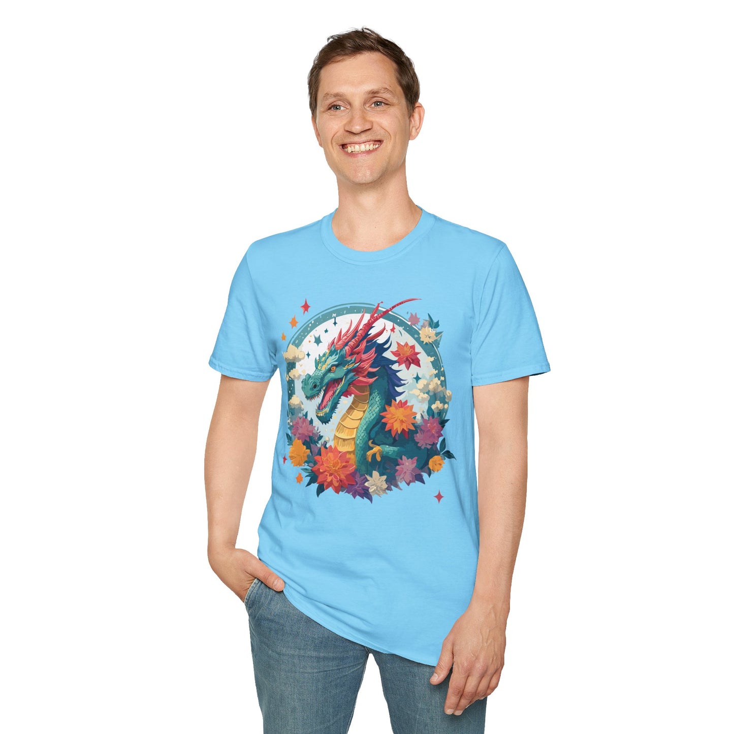 Dragon T Shirt, Dragon Shirt, Shirt with Animals, Animal Shirt