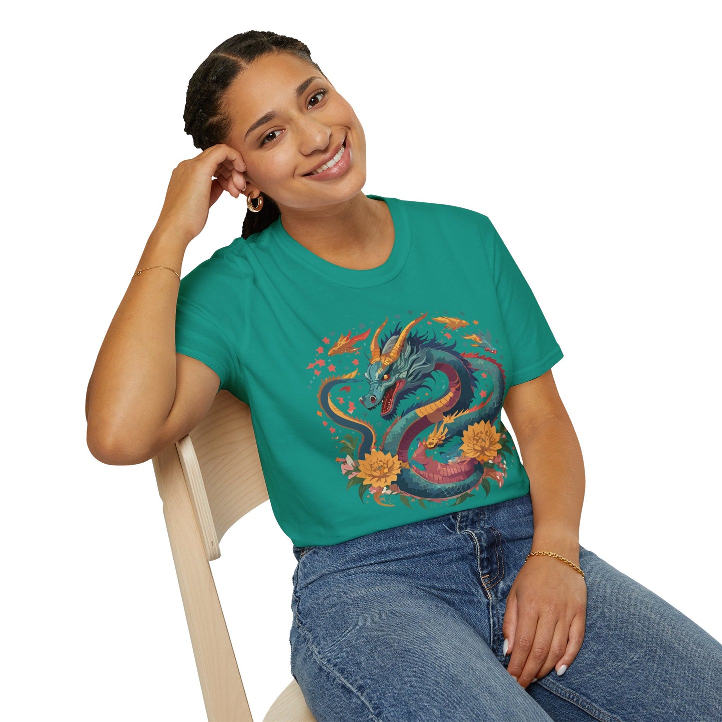 Dragon T Shirt, Dragon Shirt, Shirt with Animals, Animal Shirt