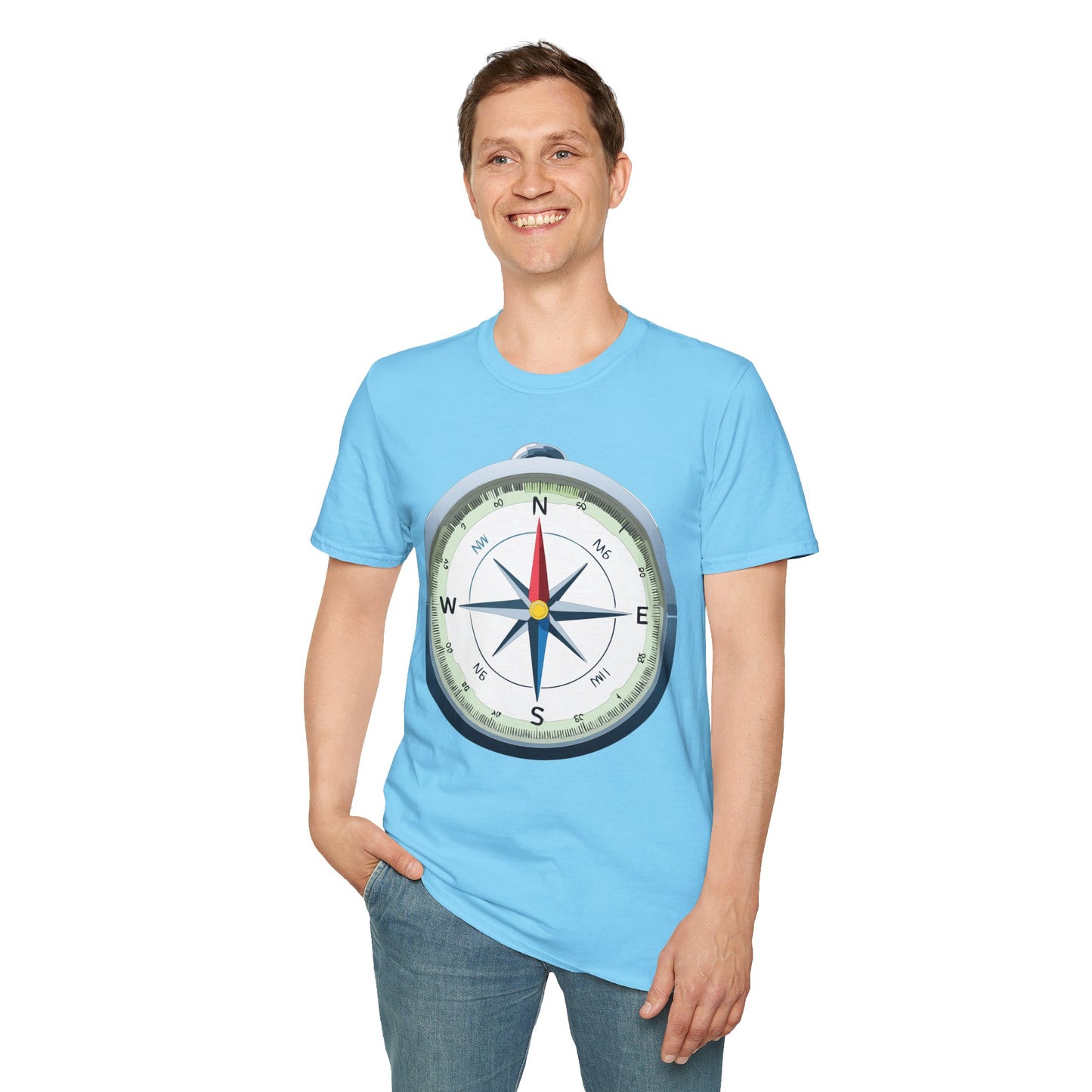 Compass T Shirt, Compass Shirt, Shirt with Compass, Navigator Shirt