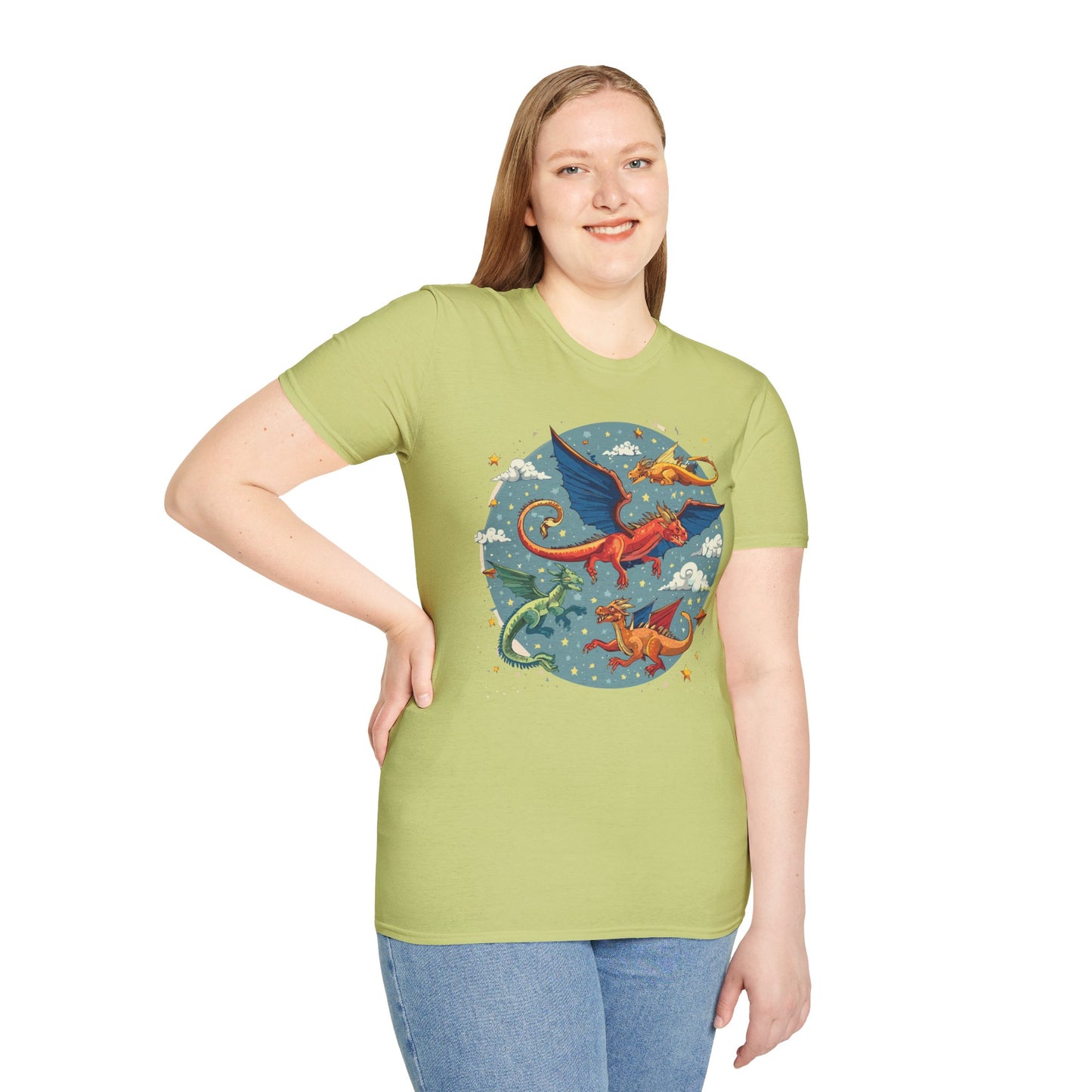 Dragon T Shirt, Dragon Shirt, Shirt with Animals, Animal Shirt