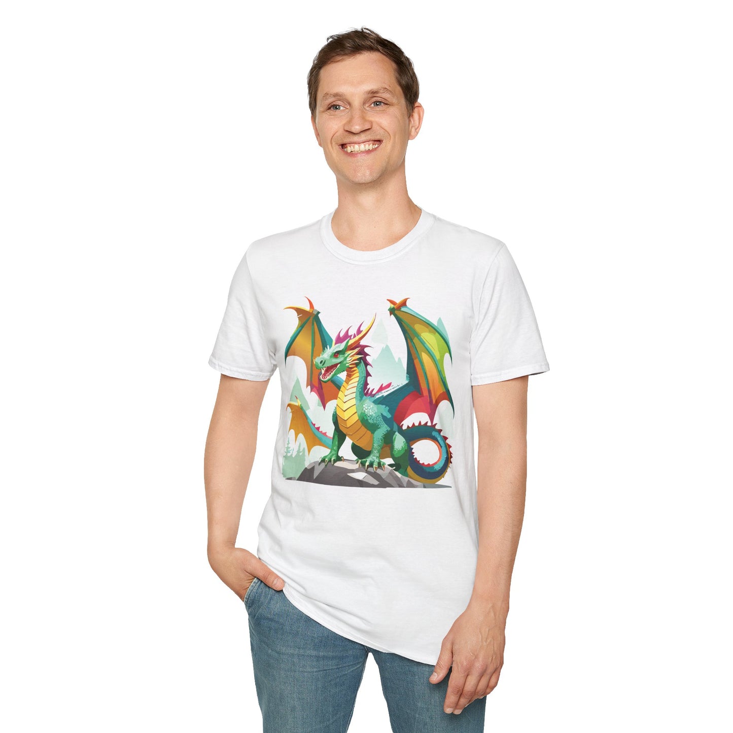 Dragon T Shirt, Dragon Shirt, Shirt with Animals, Animal Shirt