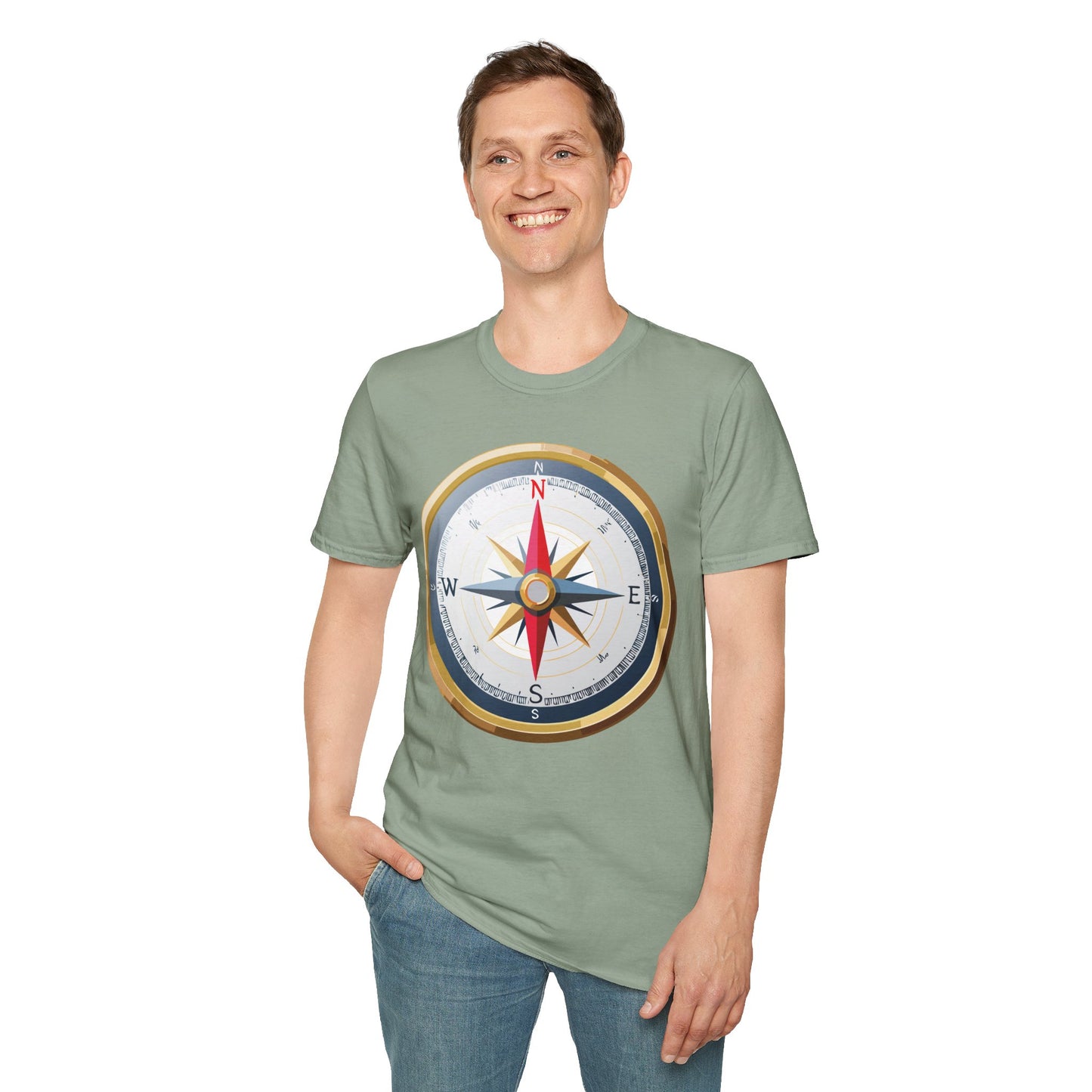 Compass T Shirt, Compass Shirt, Shirt with Compass, Navigator Shirt