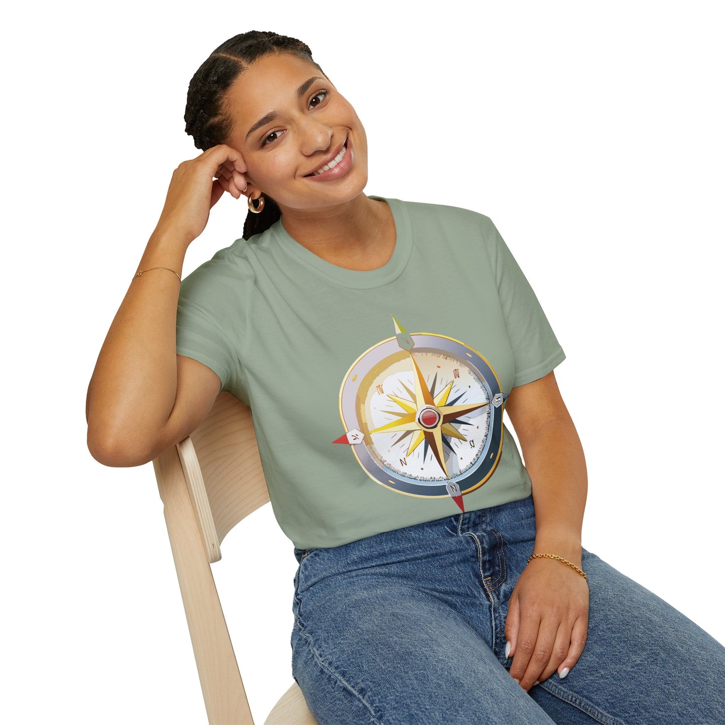 Compass T Shirt, Compass Shirt, Shirt with Compass, Navigator Shirt