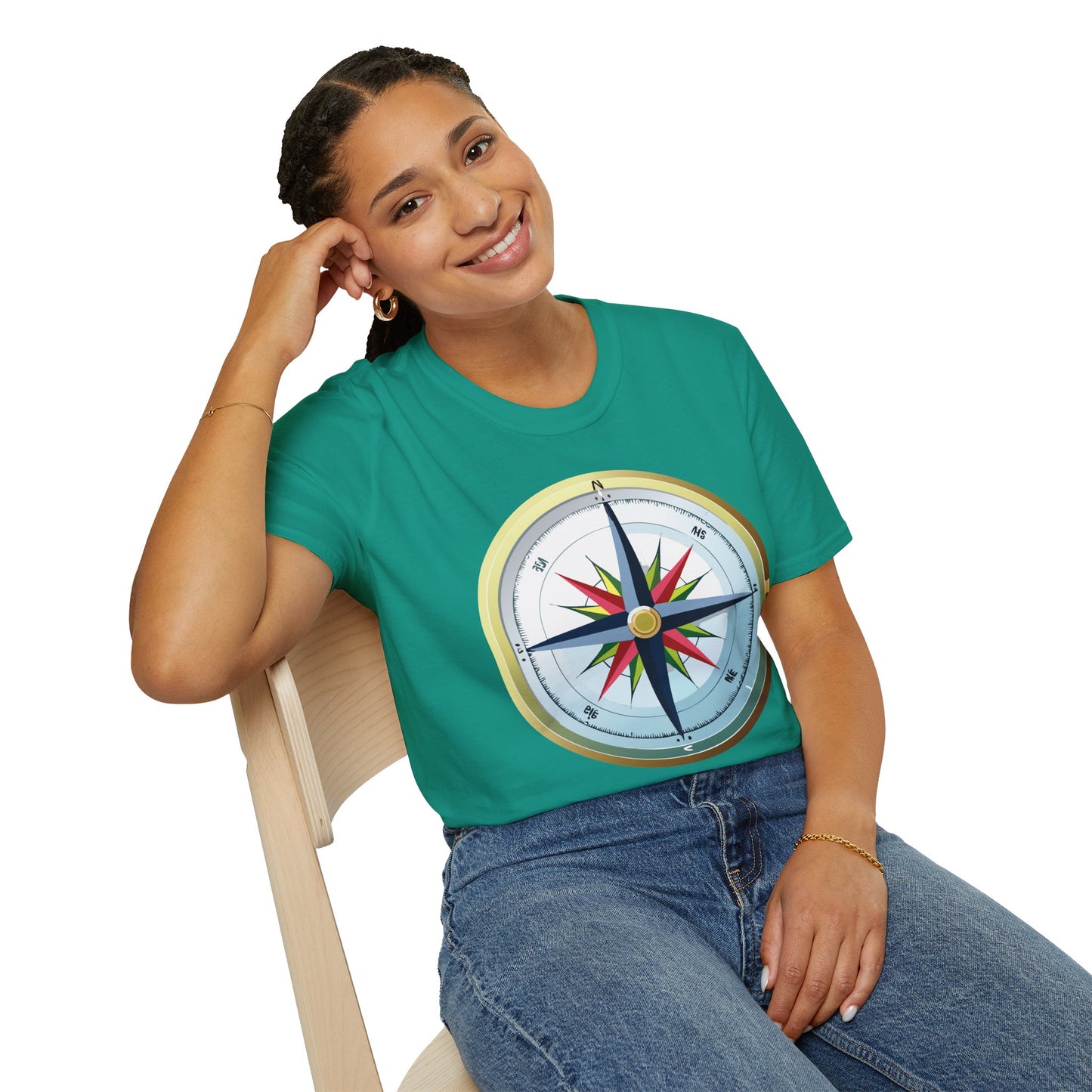 Compass T Shirt, Compass Shirt, Shirt with Compass, Navigator Shirt