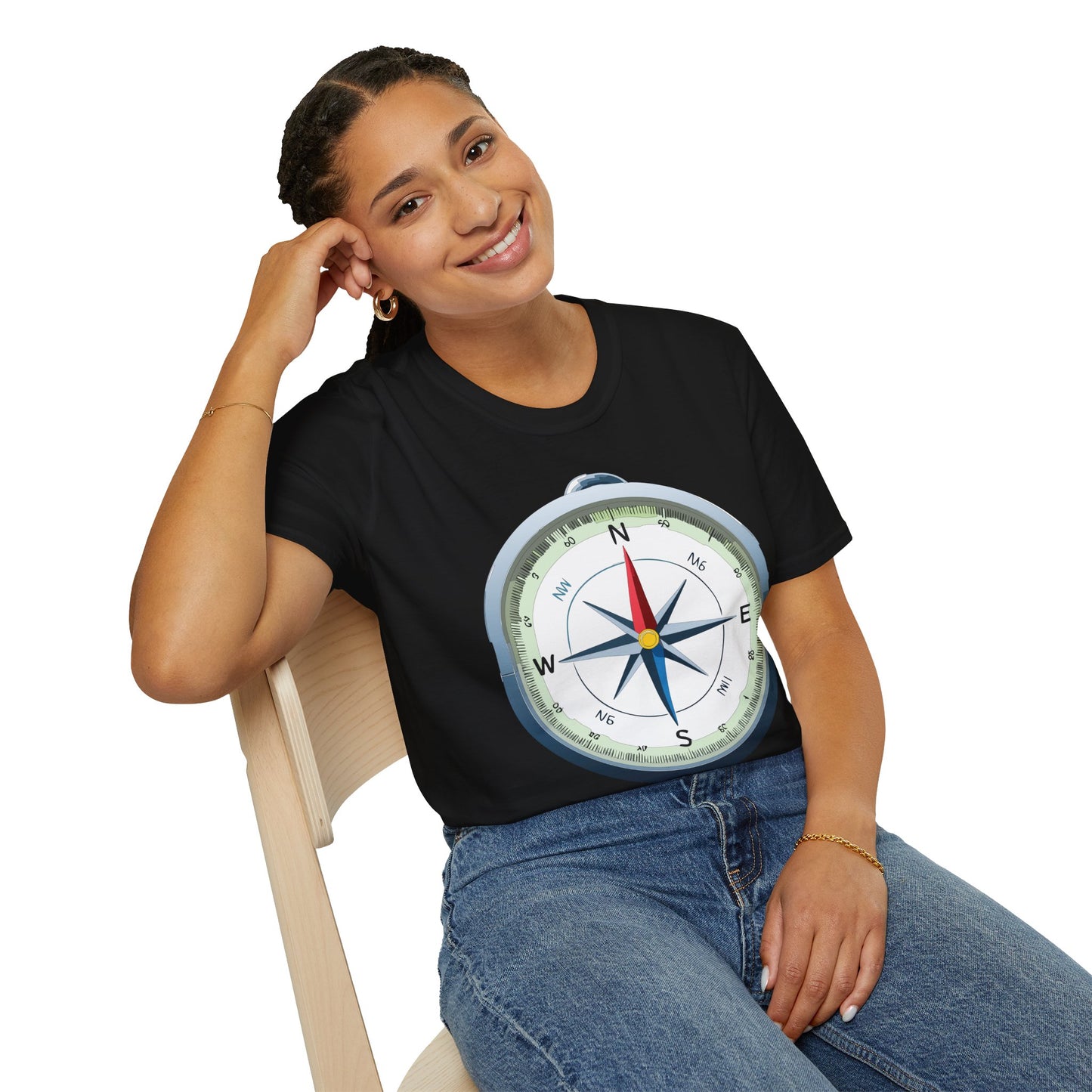 Compass T Shirt, Compass Shirt, Shirt with Compass, Navigator Shirt