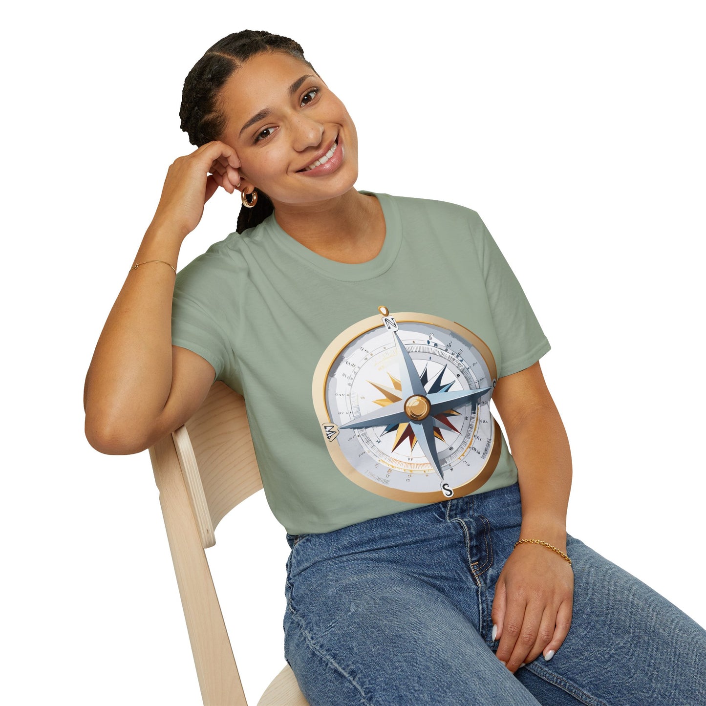 Compass T Shirt, Compass Shirt, Shirt with Compass, Navigator Shirt