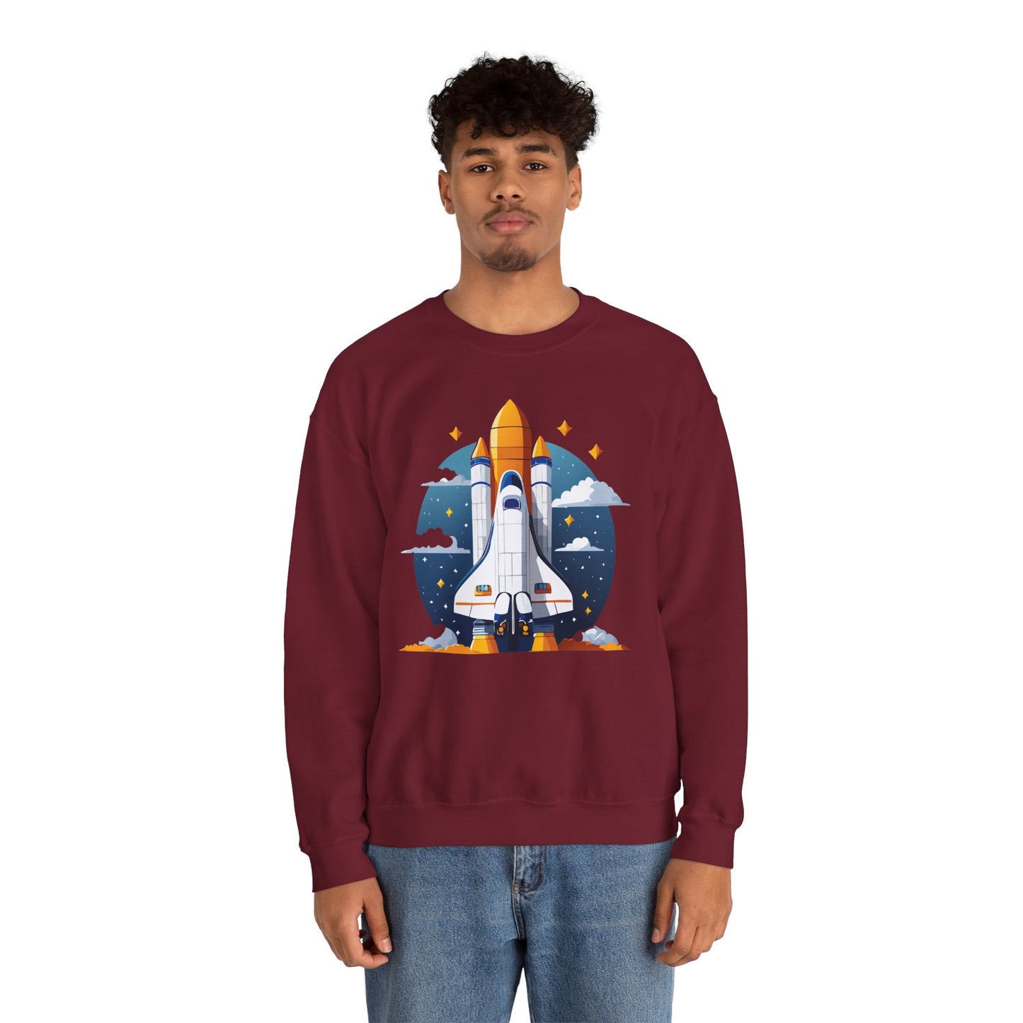 Space Shuttle Sweatshirt, Cosmic Sweatshirt, Astronaut Sweatshirt, Space Cosmic Sweatshirt