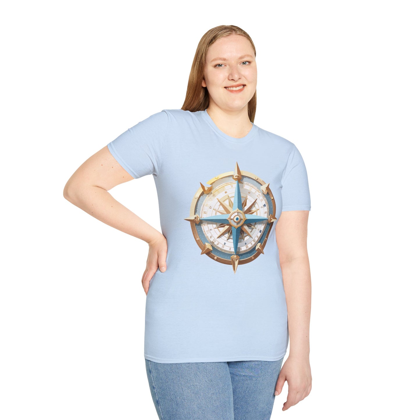 Compass T Shirt, Compass Shirt, Shirt with Compass, Navigator Shirt
