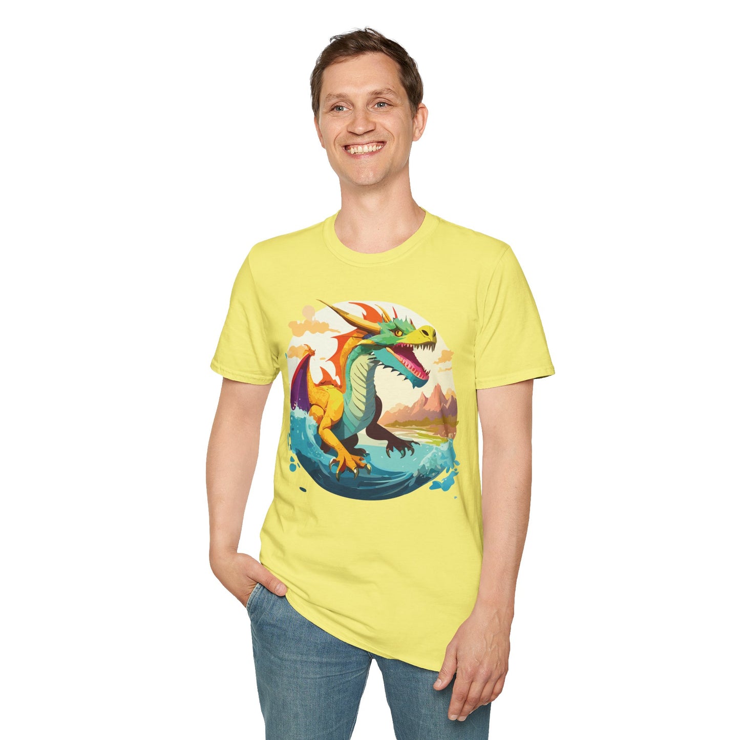 Dragon T Shirt, Dragon Shirt, Shirt with Animals, Animal Shirt