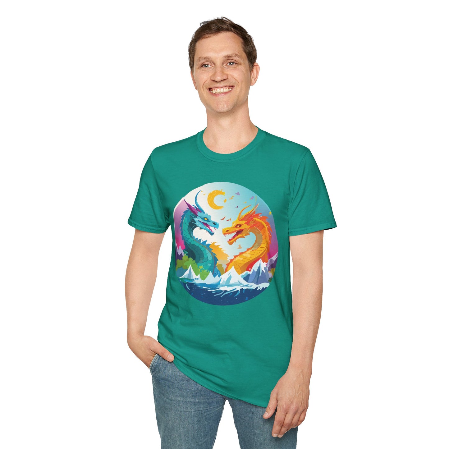 Dragon T Shirt, Dragon Shirt, Shirt with Animals, Animal Shirt