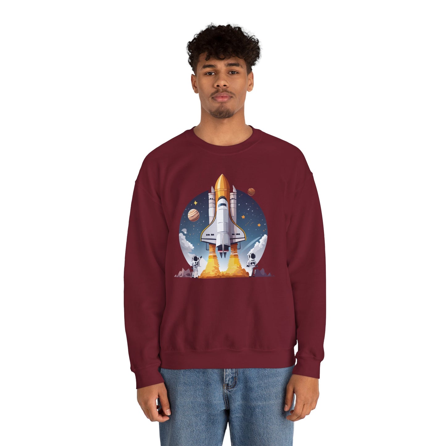 Space Shuttle Sweatshirt, Cosmic Sweatshirt, Astronaut Sweatshirt, Space Cosmic Sweatshirt