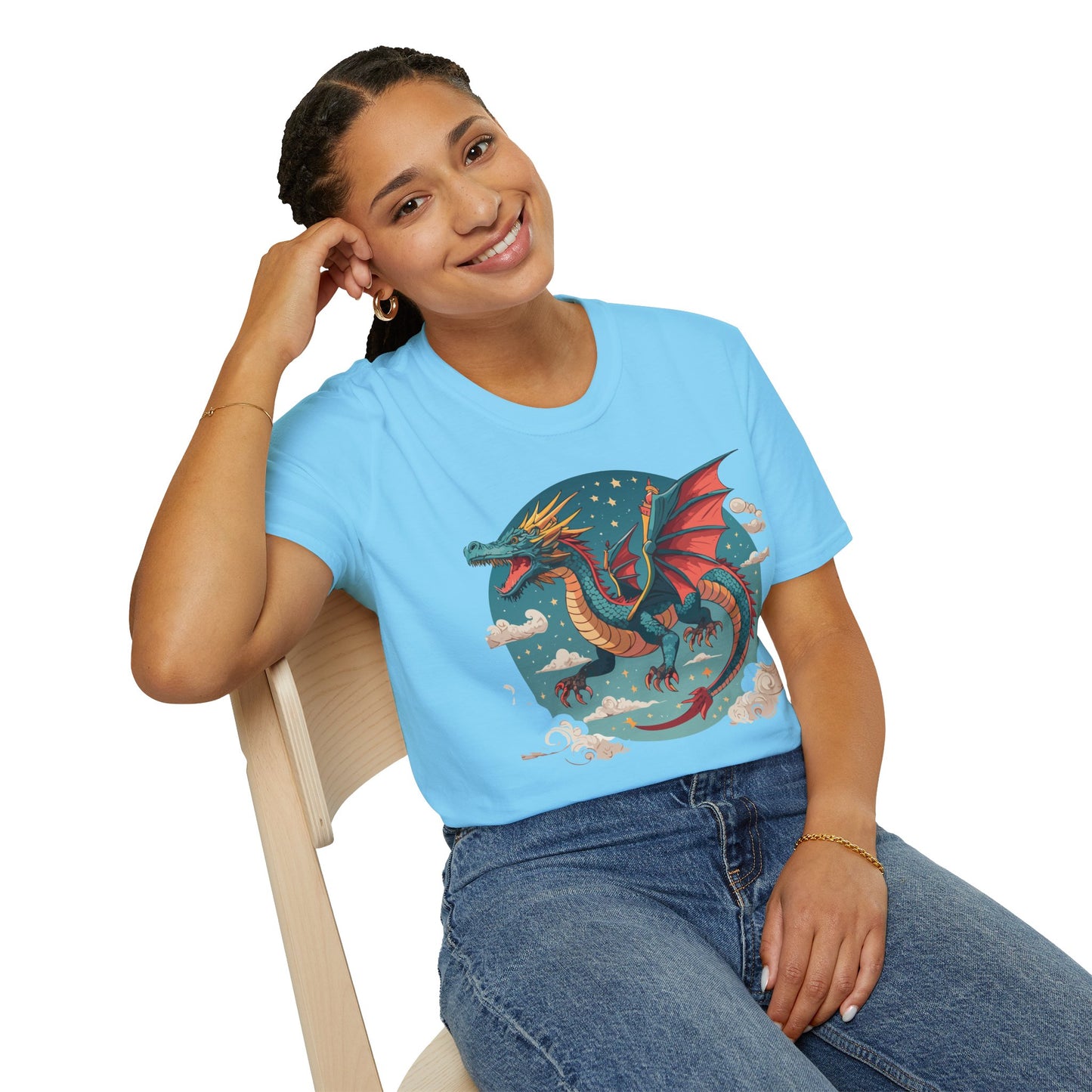 Dragon T Shirt, Dragon Shirt, Shirt with Animals, Animal Shirt