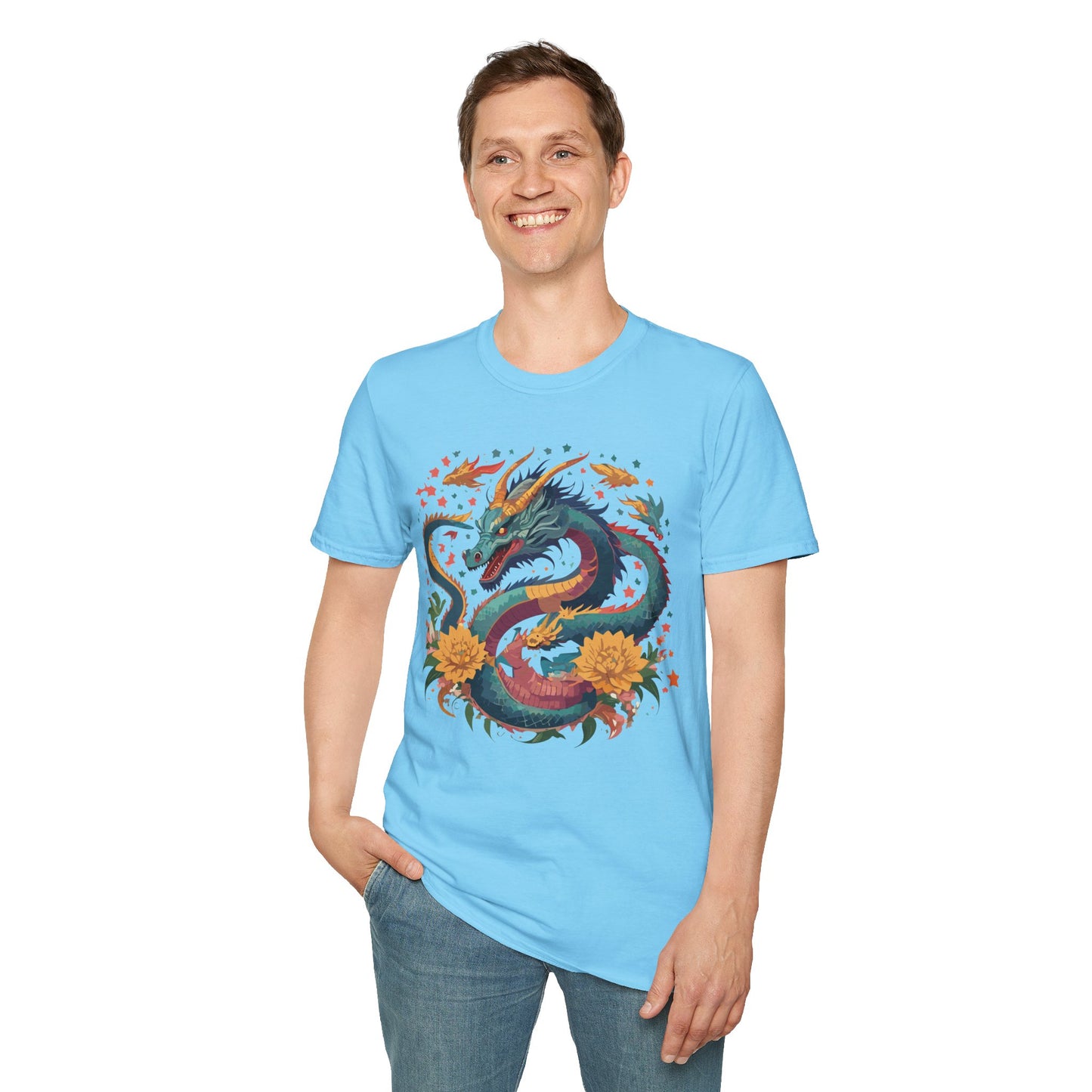 Dragon T Shirt, Dragon Shirt, Shirt with Animals, Animal Shirt