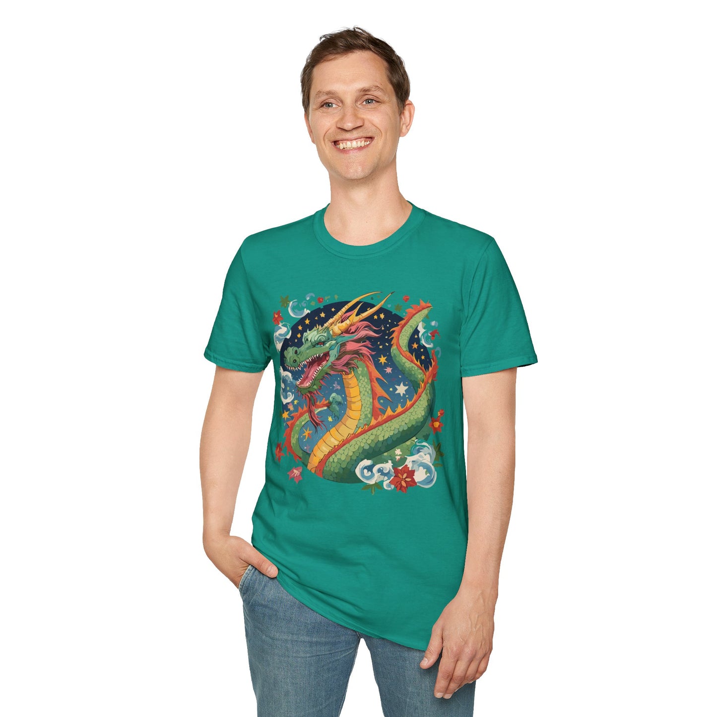 Dragon T Shirt, Dragon Shirt, Shirt with Animals, Animal Shirt
