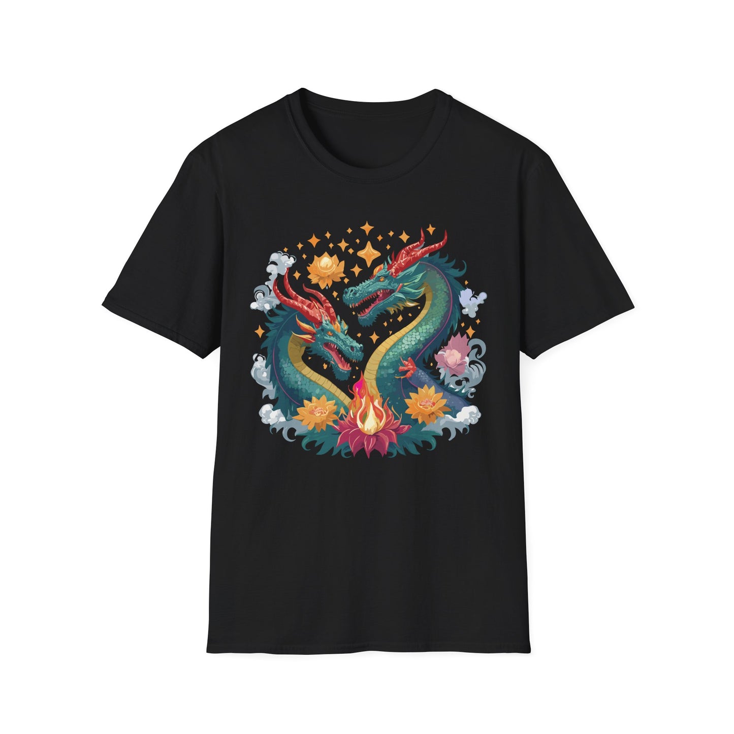 Dragon T Shirt, Dragon Shirt, Shirt with Animals, Animal Shirt